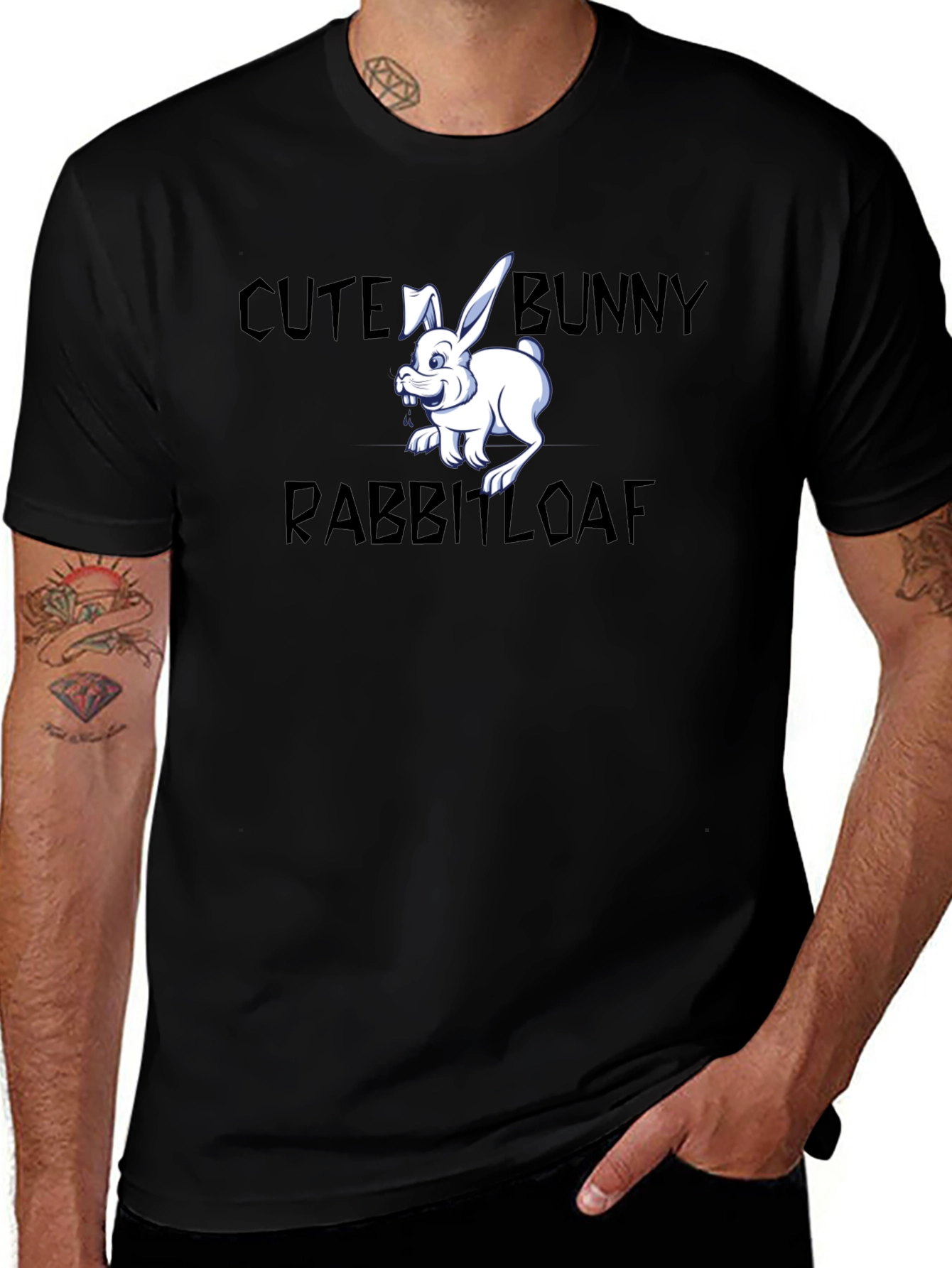 Cute Bunny Rabbitloaf T-Shirt Funny Rabbit Tee