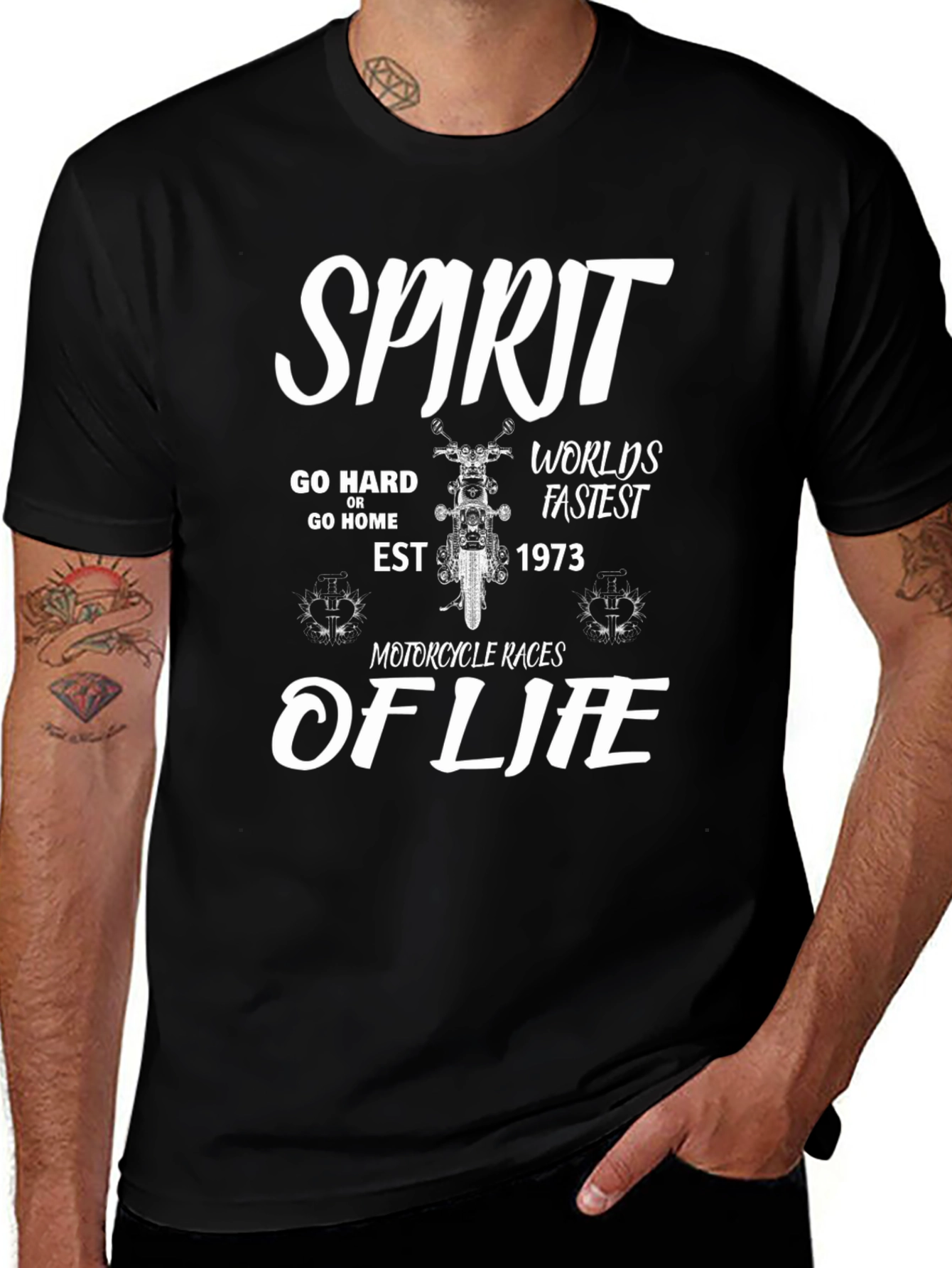 Variant 14 of Spirit Motorcycle Races of Life T-Shirt