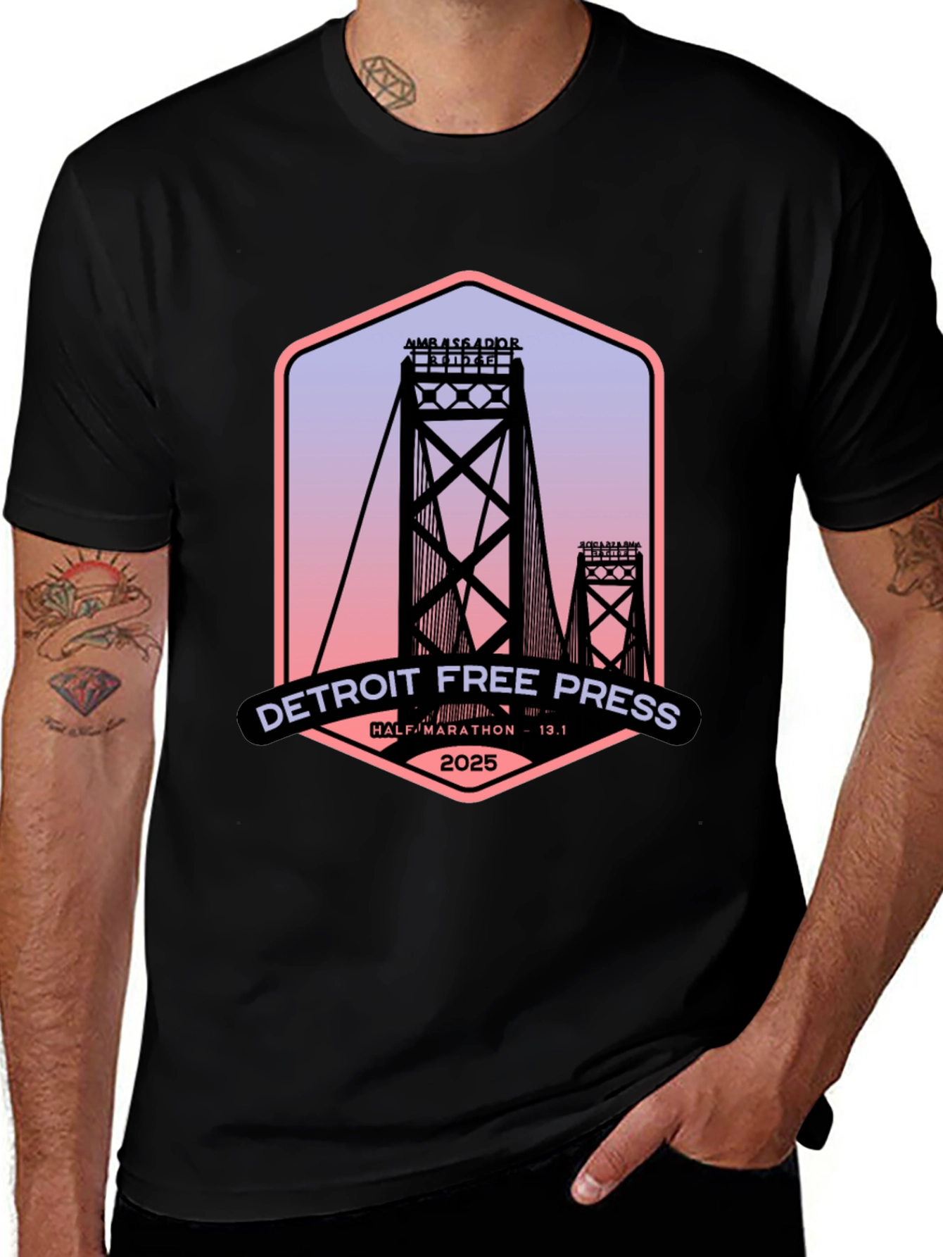 Detroit Free Press Half Marathon 2025 T-Shirt