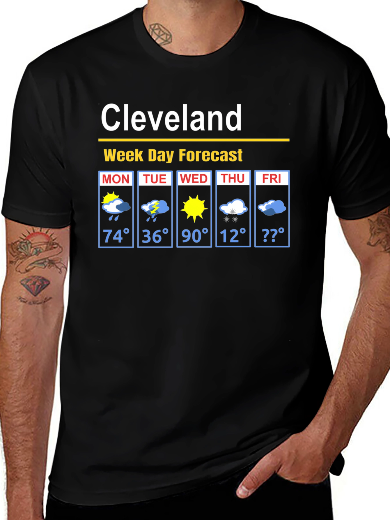 Cleveland Weather Forecast T-Shirt