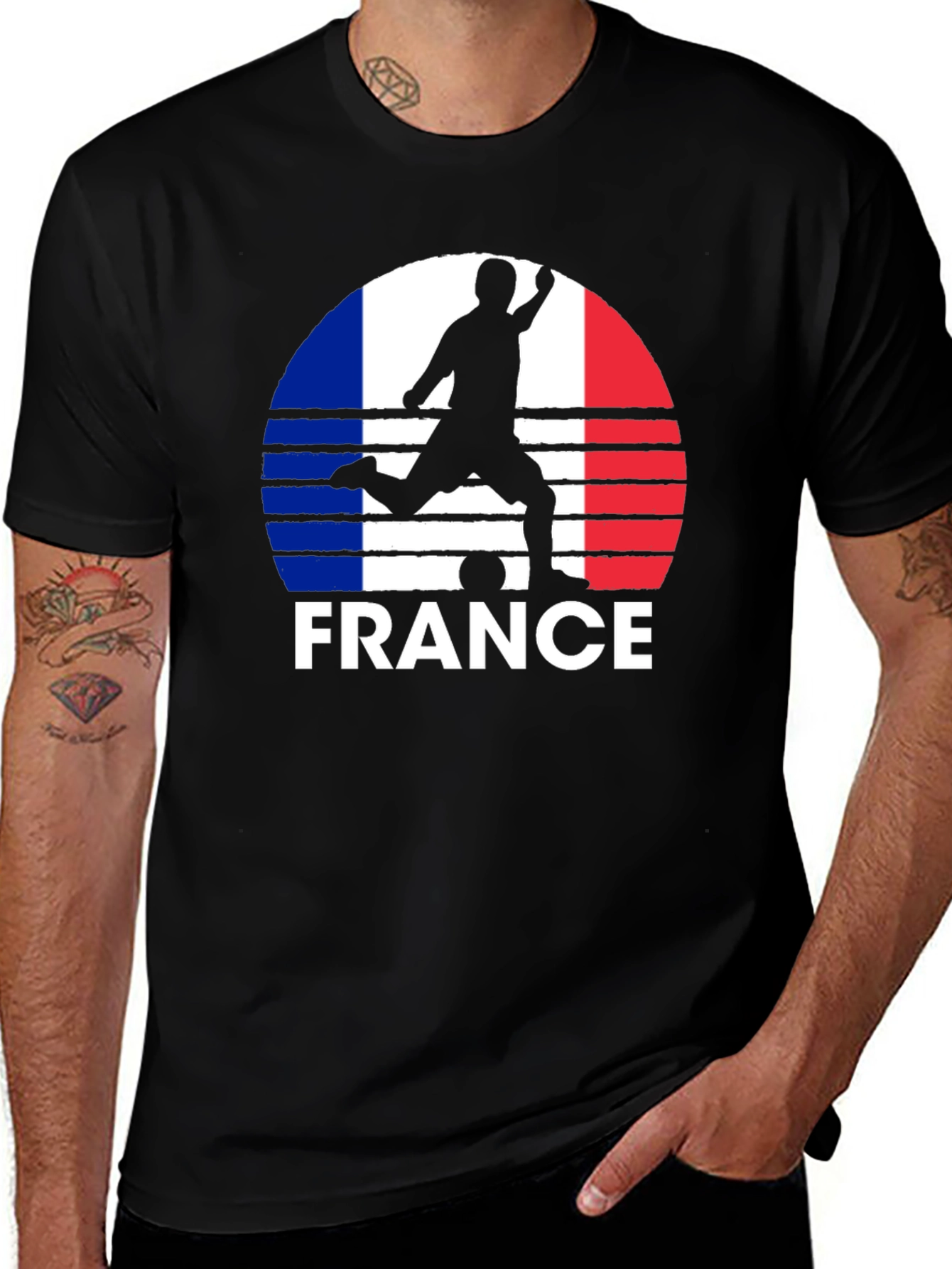 France Soccer Silhouette T-Shirt 