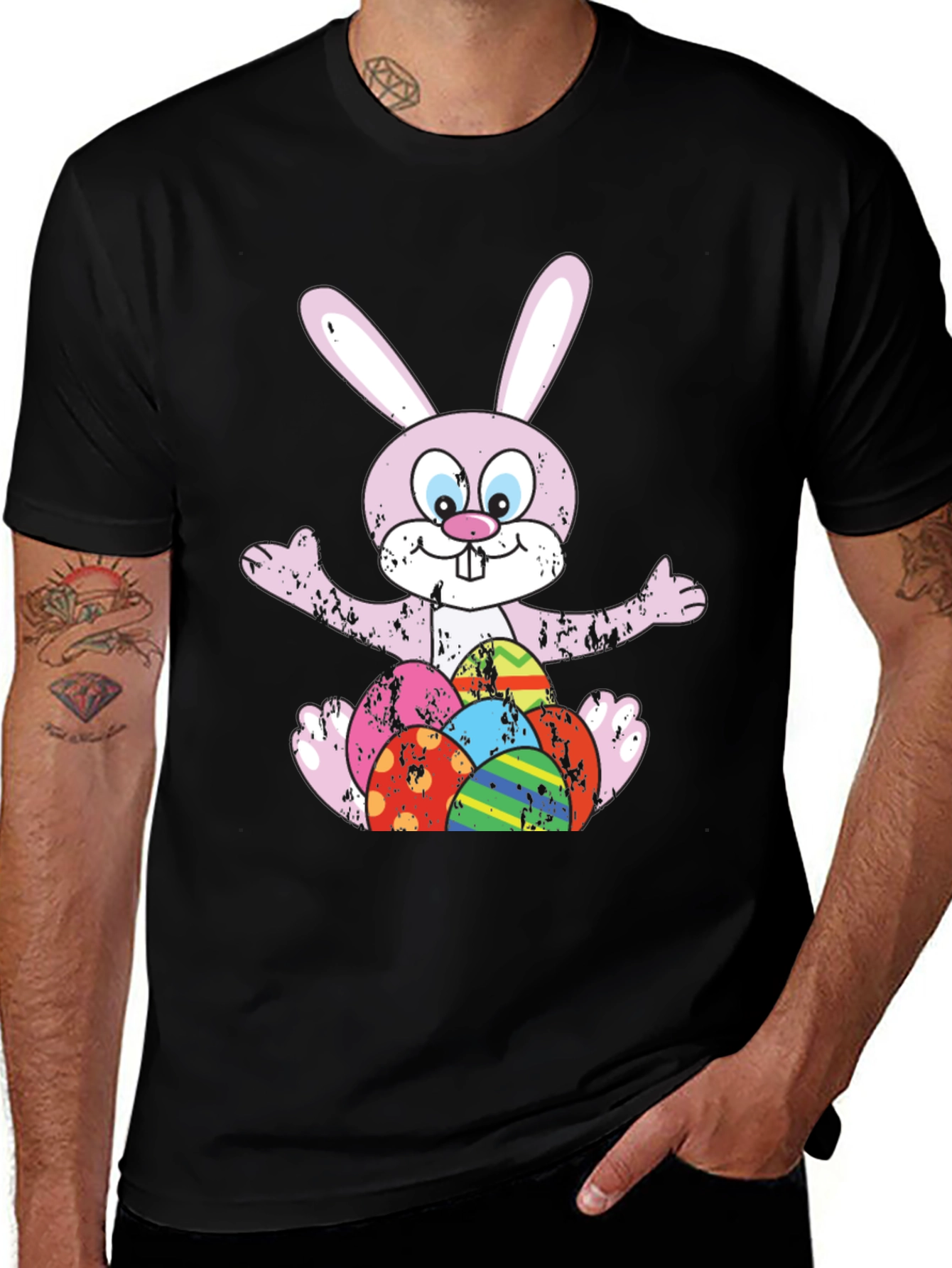 Easter Bunny & Egg Graphic Tee