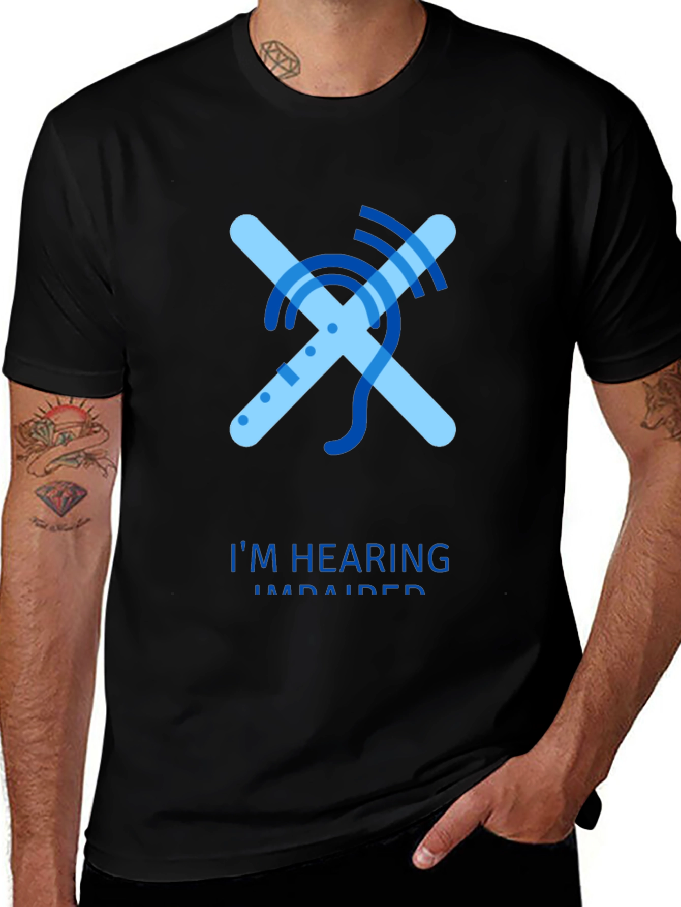 Variant 11 of Hearing Impaired Awareness T-Shirt