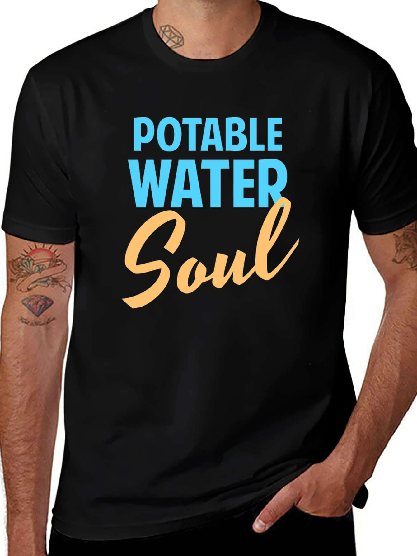 Variant 21 of Potable Water Soul Black T-Shirt