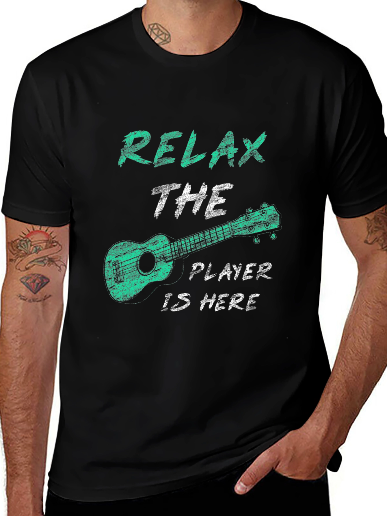 Variant 26 of Relax Ukulele Player T-Shirt