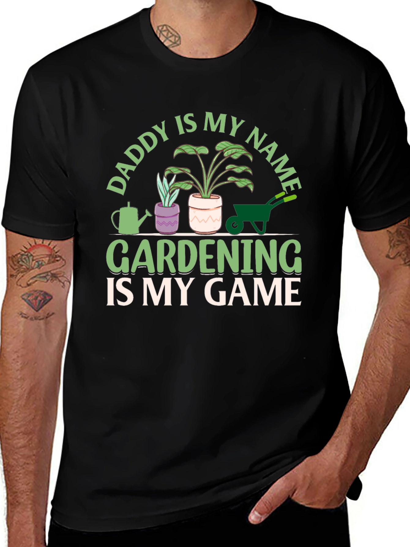 Variant 27 of Daddy is My Name Gardening T-Shirt