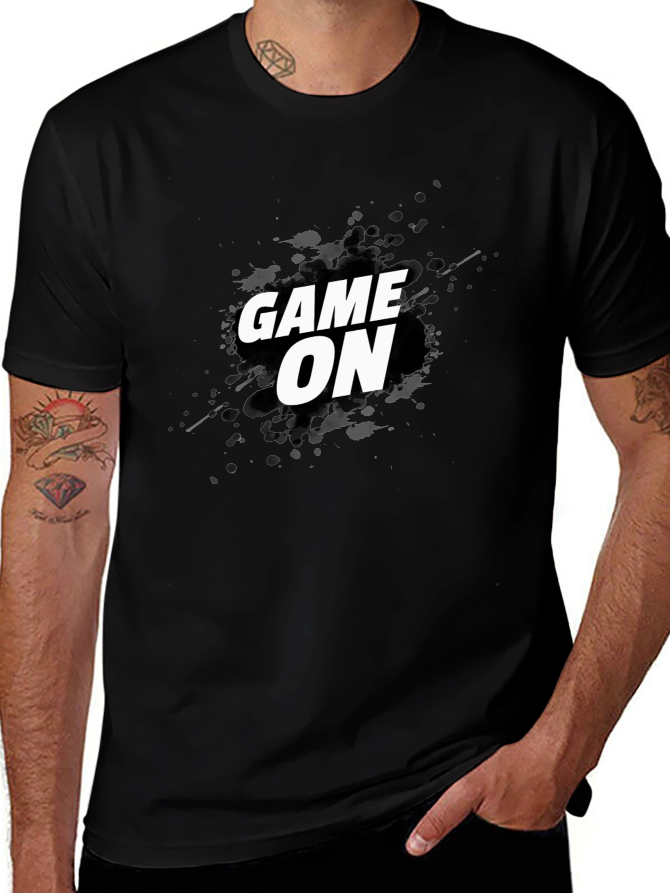Variant 22 of Game On Graphic Print Crew Neck Tee