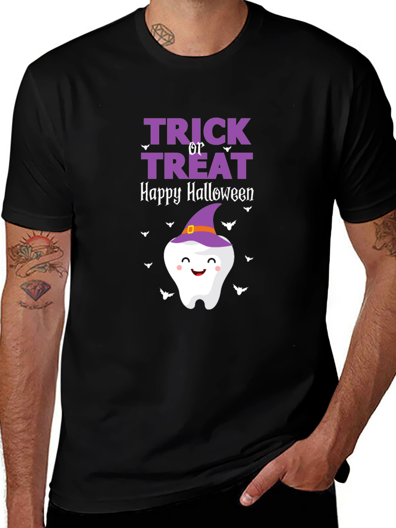 Halloween Tooth T-Shirt - Trick or Treat Spooky Tee