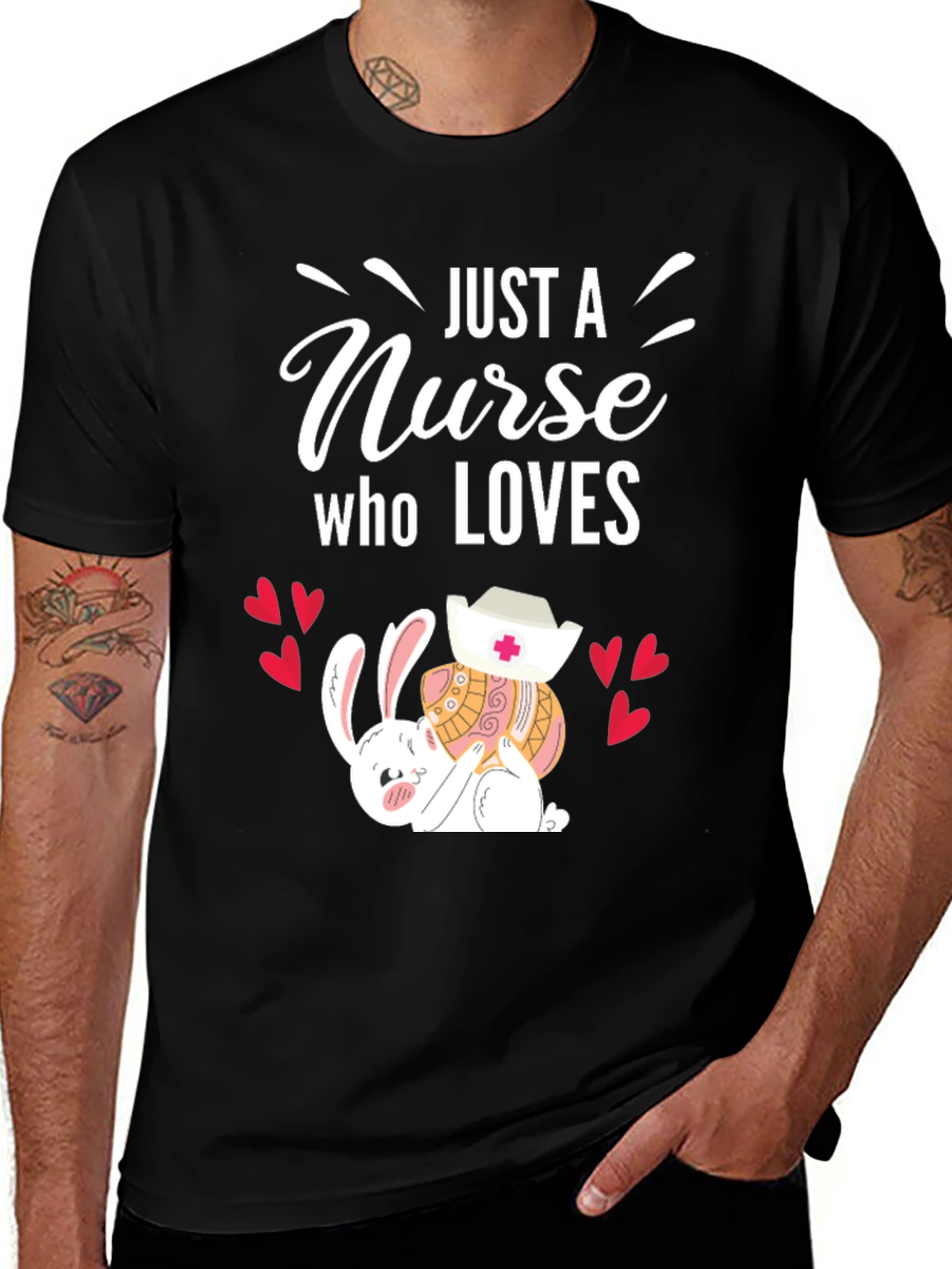 Variant 5 of Just A Nurse Who Loves Bunnies T-Shirt