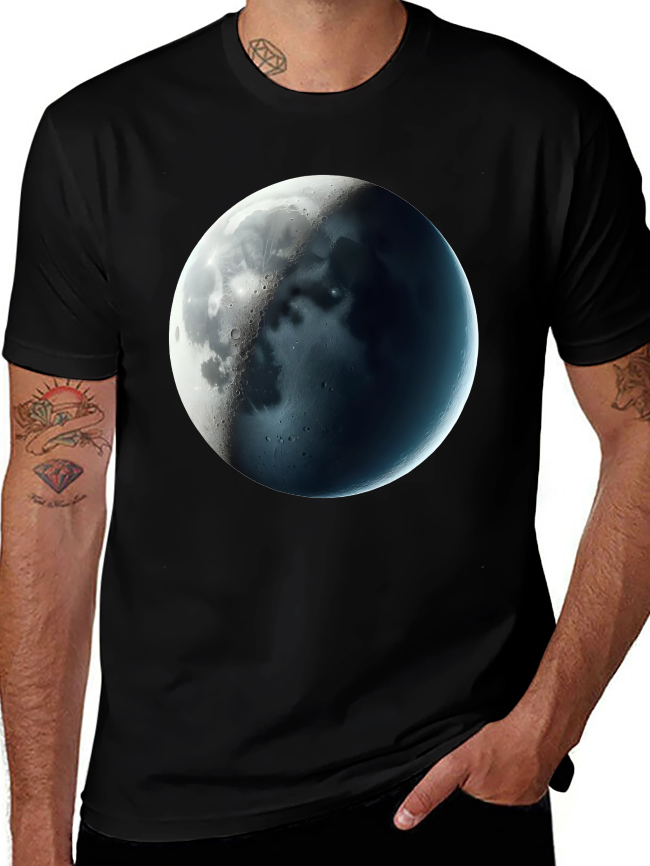 Variant 12 of Moon Phase Graphic T-Shirt