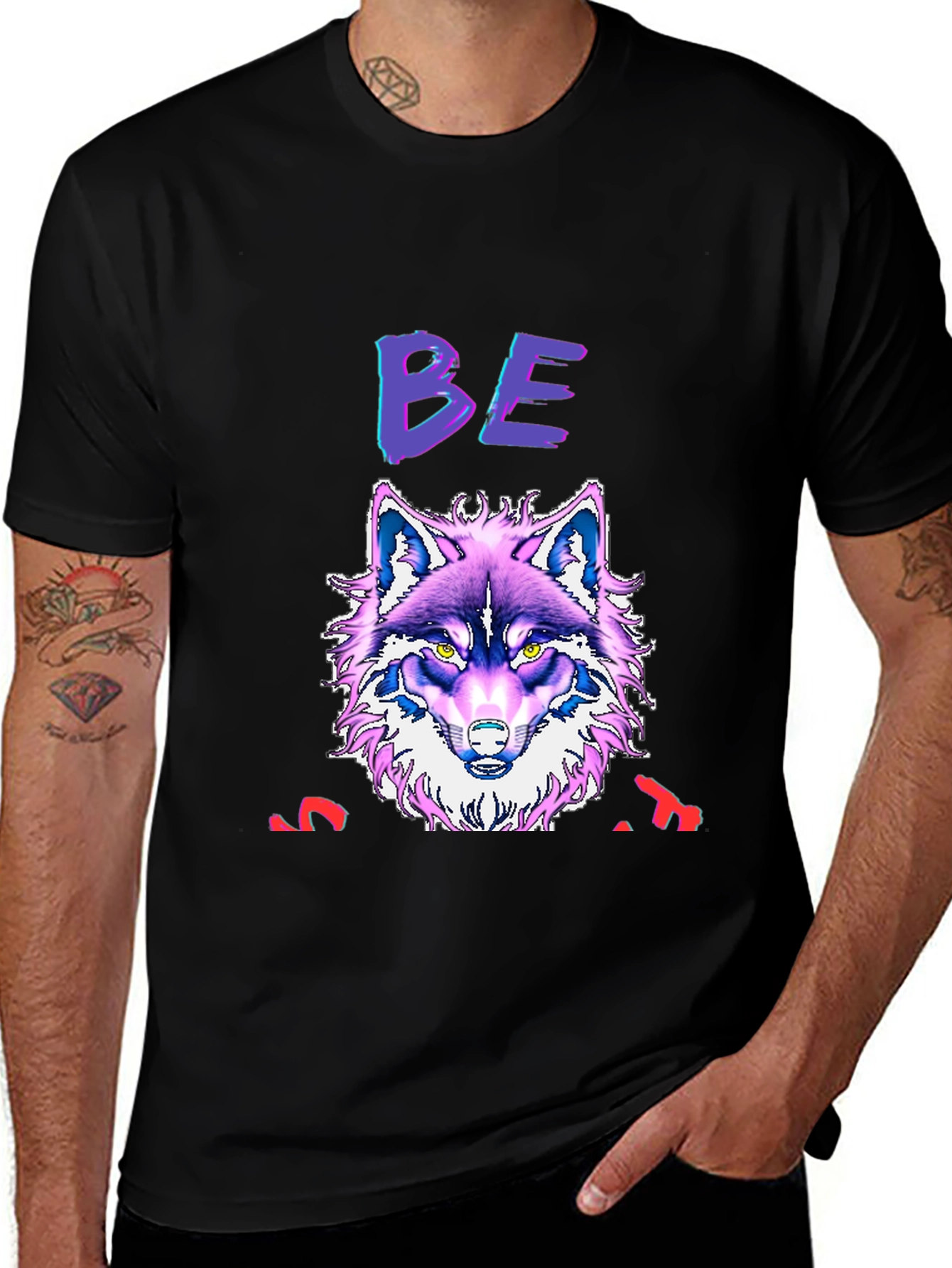 Variant 20 of Wolf Graphic Print T-Shirt - Bold, Unique Design
