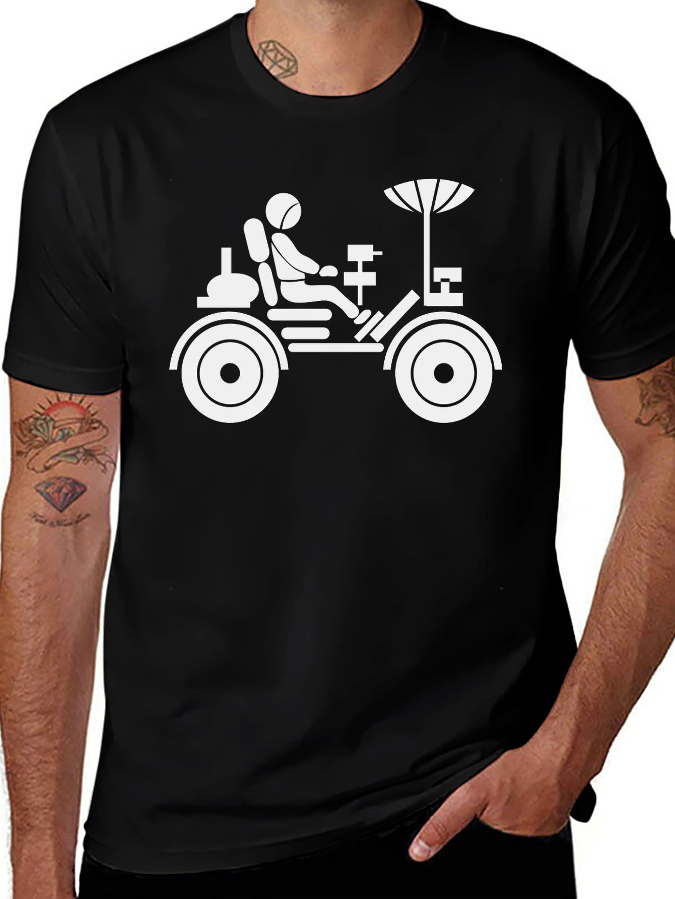 Lunar Rover T-Shirt - Space Exploration Apparel
