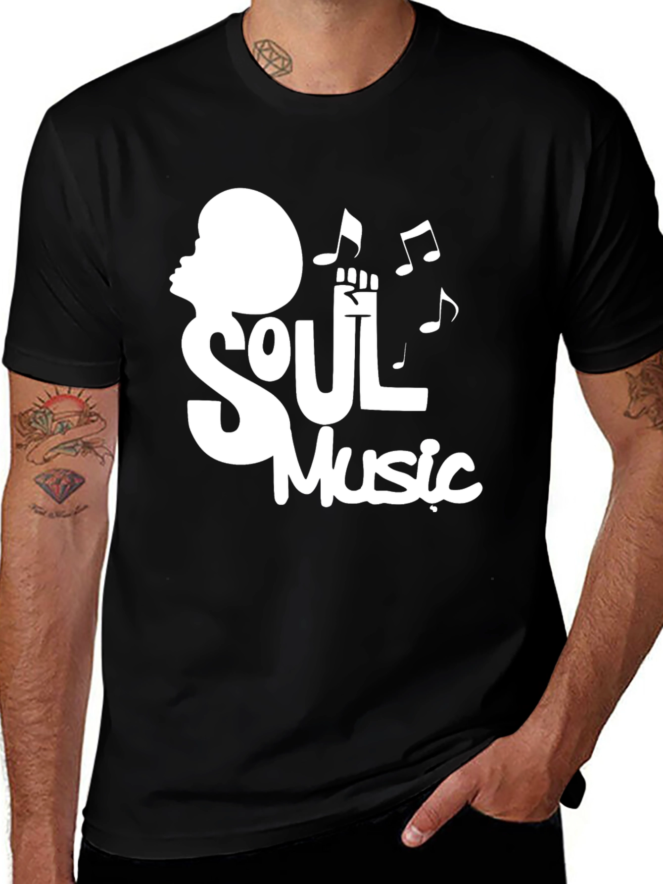 Variant 9 of Soul Music Black T-Shirt