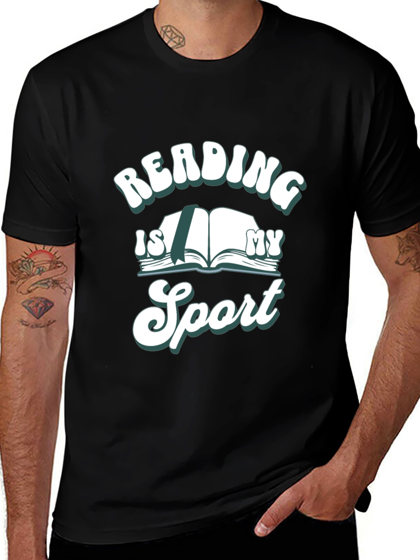 Variant 16 of Reading is My Sport Graphic T-Shirt