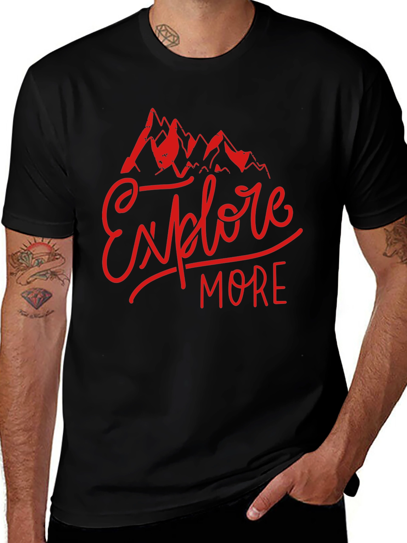 Variant 5 of Explore More Mountain Graphic T-Shirt