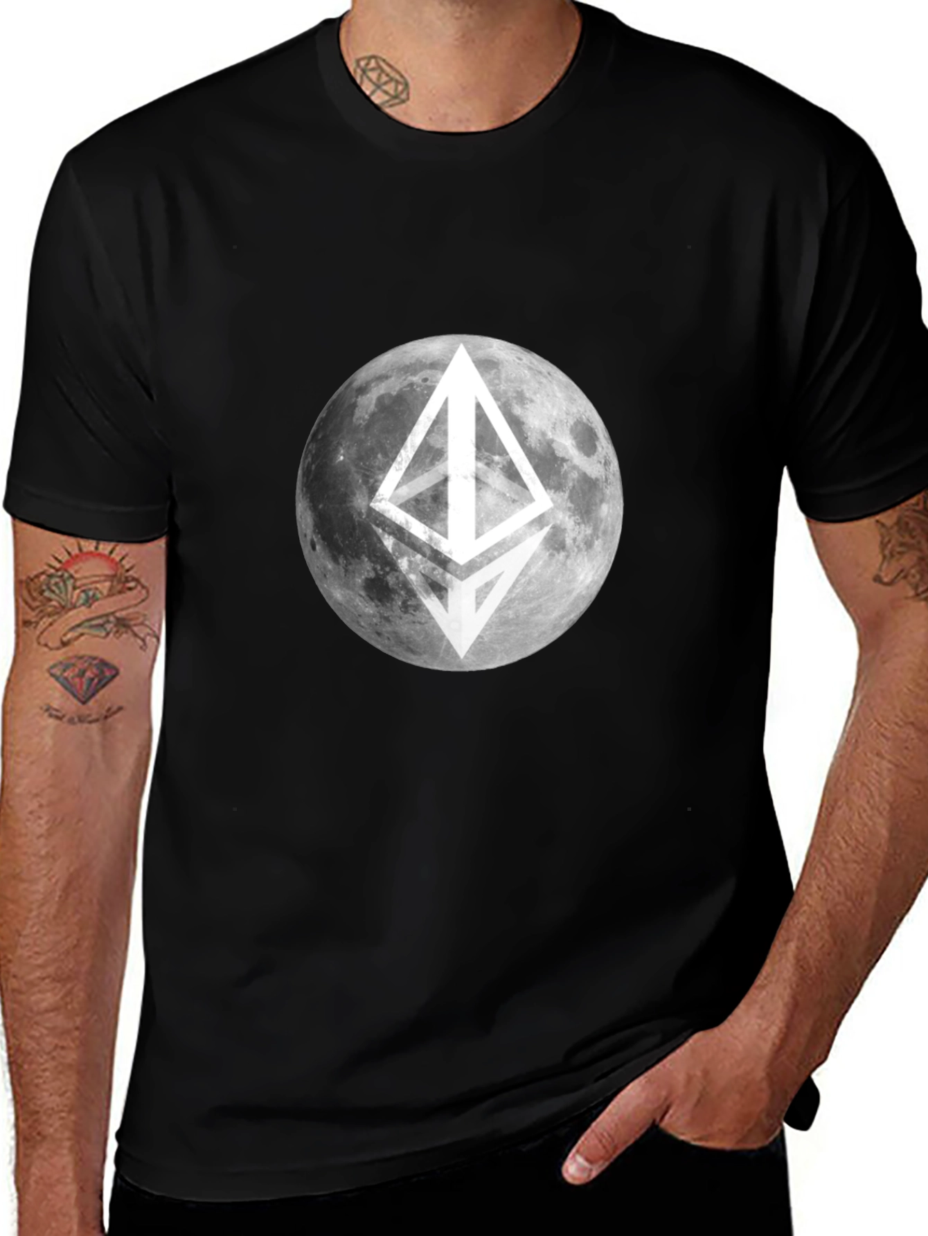 Ethereum Moon T-Shirt Crypto HODL