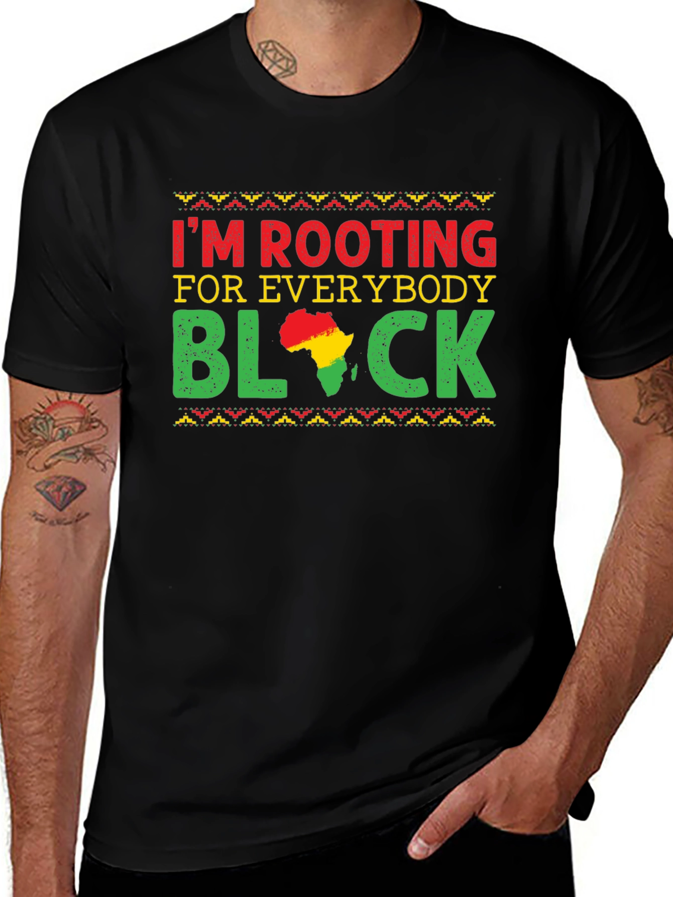 Variant 6 of Rooting For Everybody Black T-Shirt
