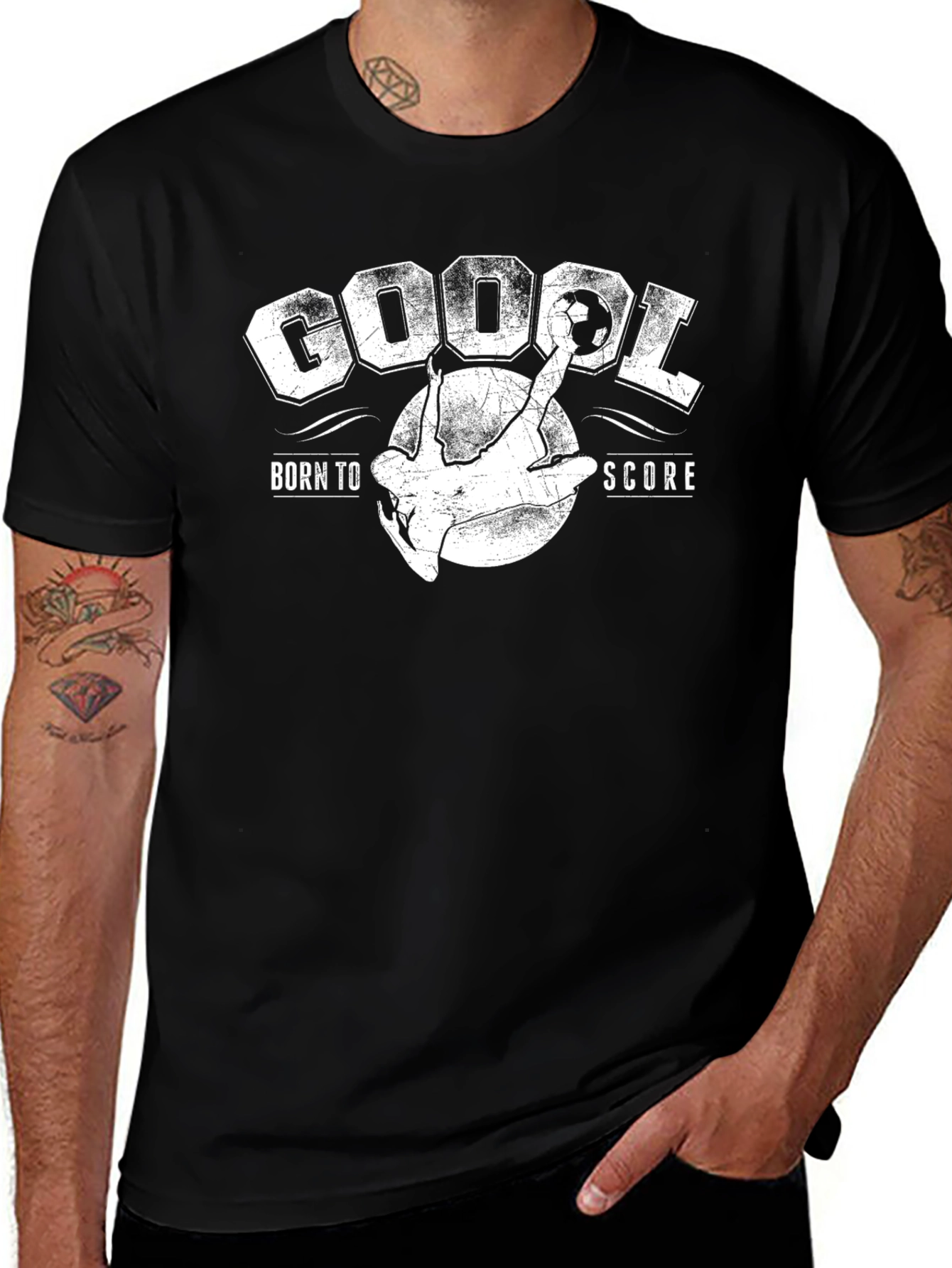 Variant 13 of Goal! Black T-Shirt - Soccer Fan Tee