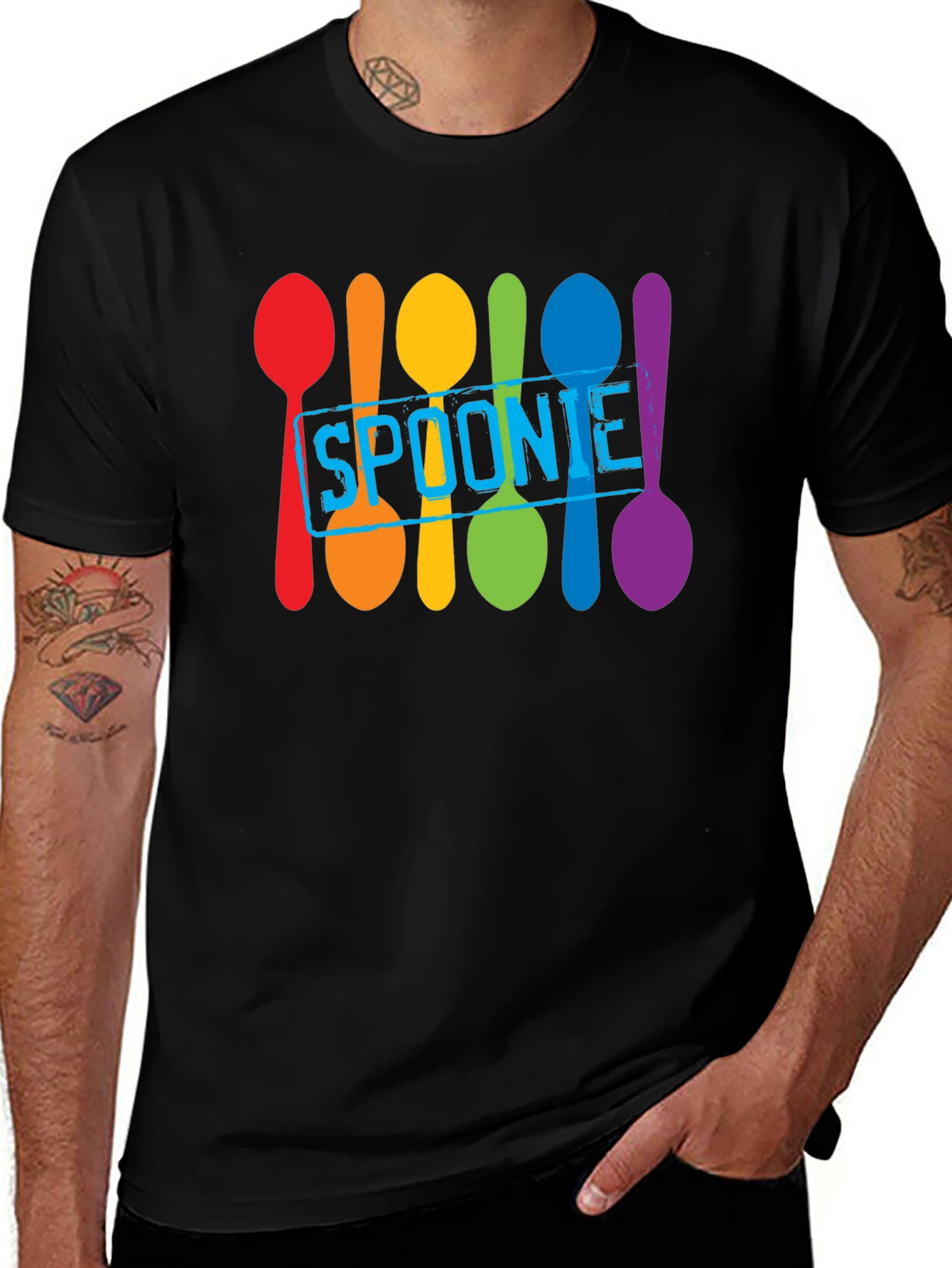 Spoonie Shirt - Colorful Spoon Design