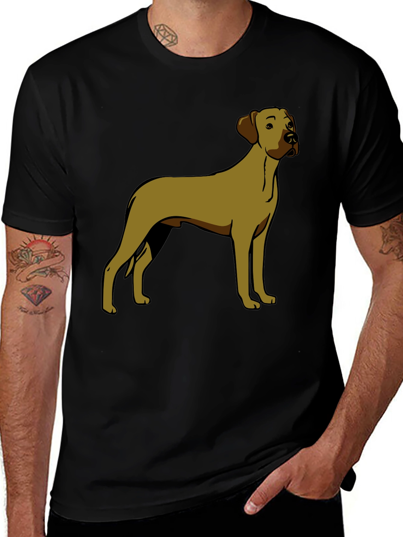 Dog Breed T-Shirt - Black