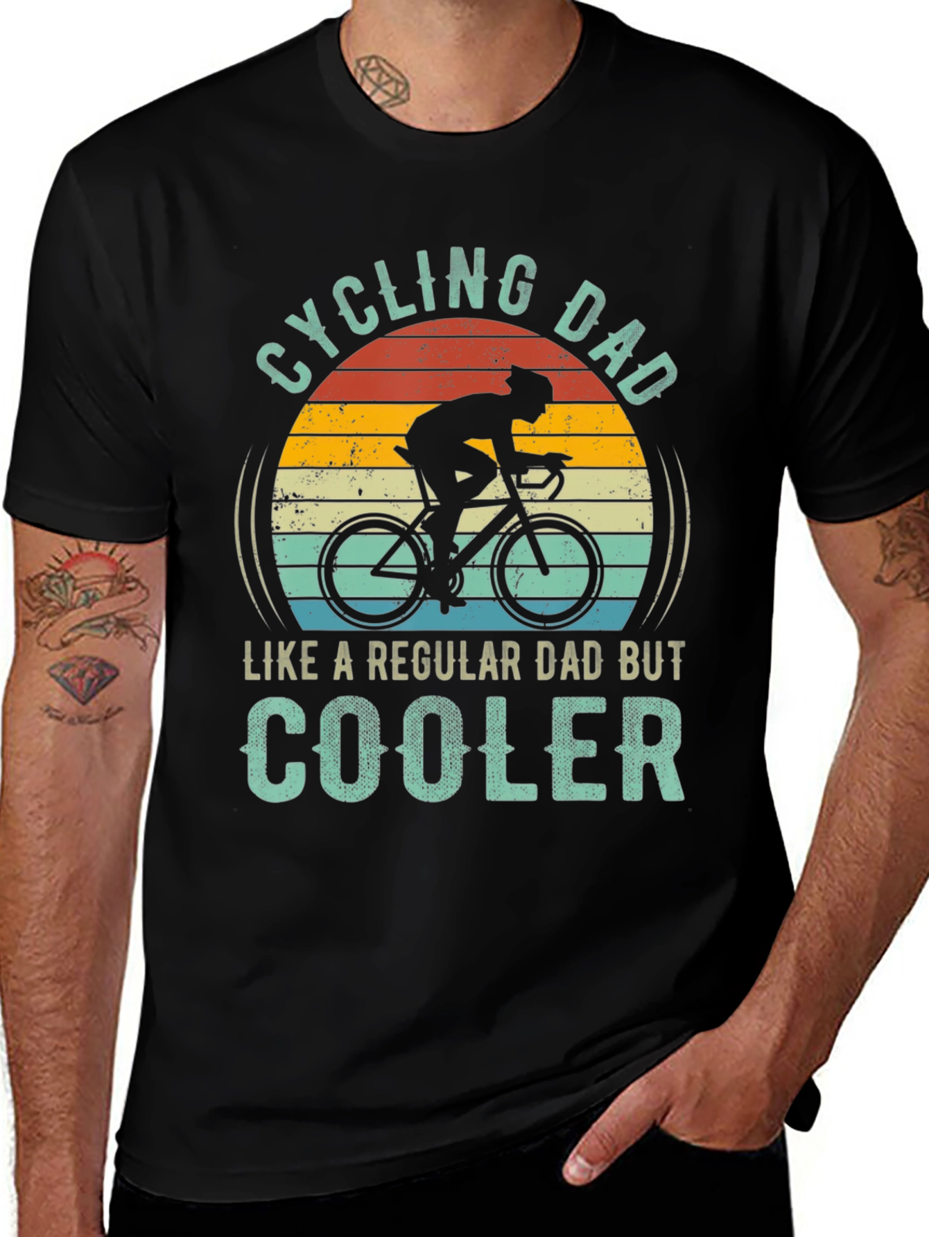 Variant 4 of Cycling Dad T-Shirt - Cool Dad Edition