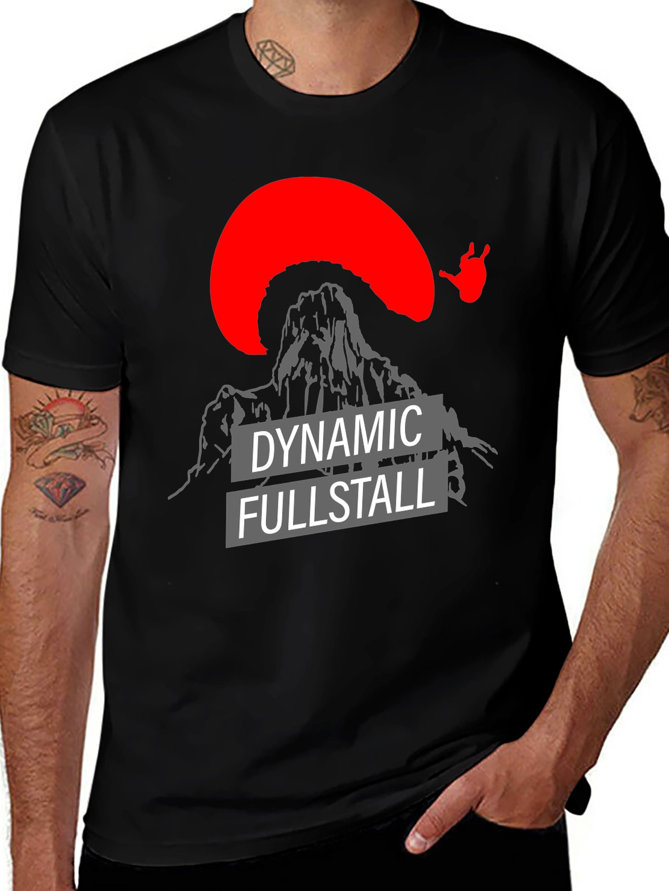 Variant 15 of Dynamic Fullstall T-Shirt | Paragliding Design