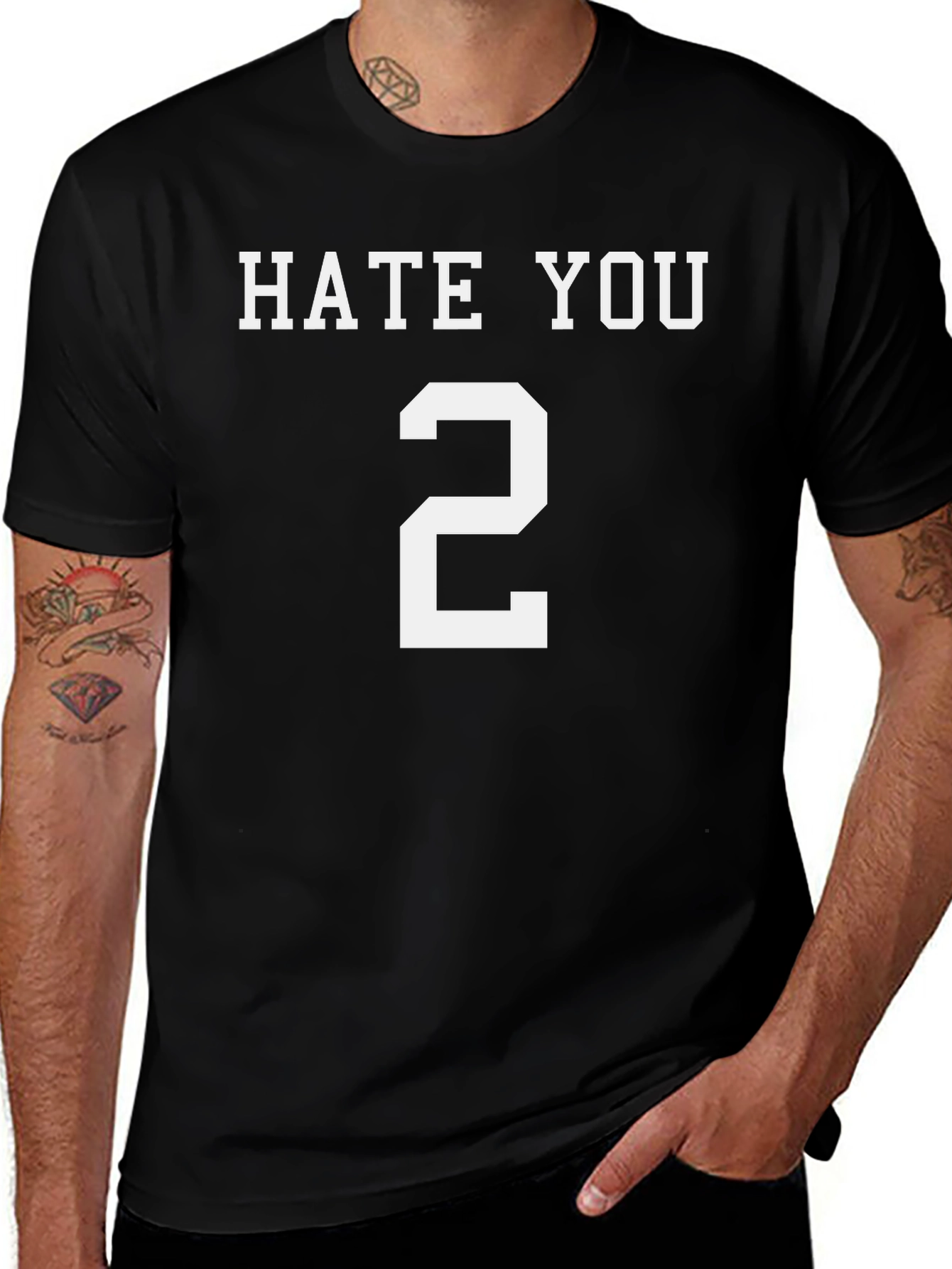 Variant 20 of Hate You 2 T-Shirt Funny Sarcastic Tee