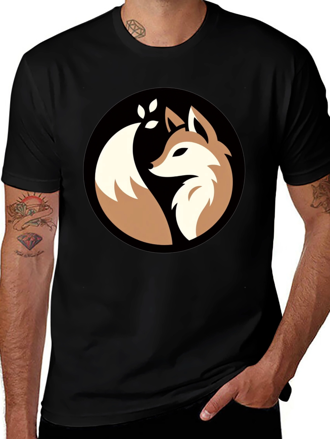 Variant 8 of Fox Graphic Tee - Stylish & Unique Design