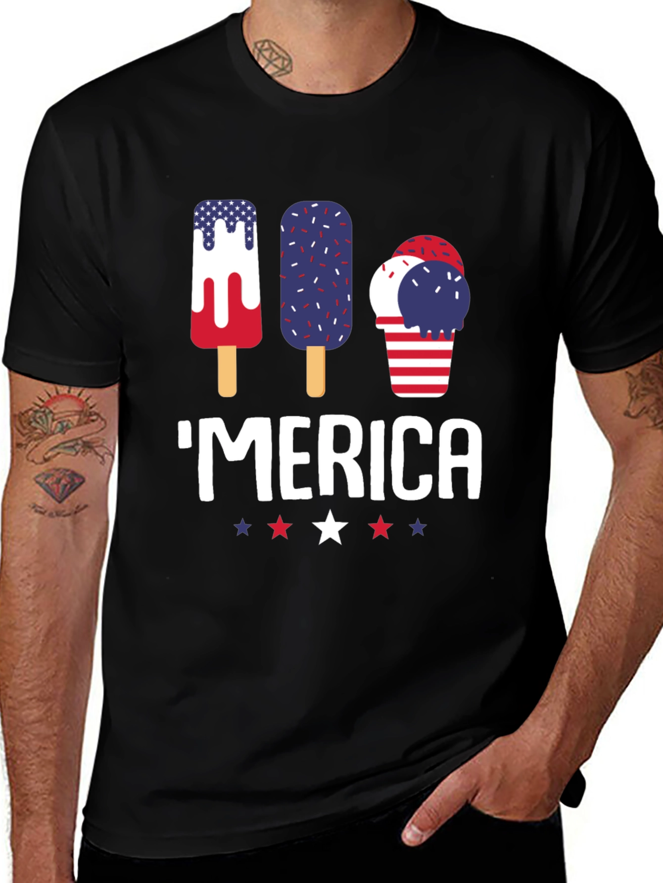 American Pride T-Shirt Patriotic 'Merica Tee
