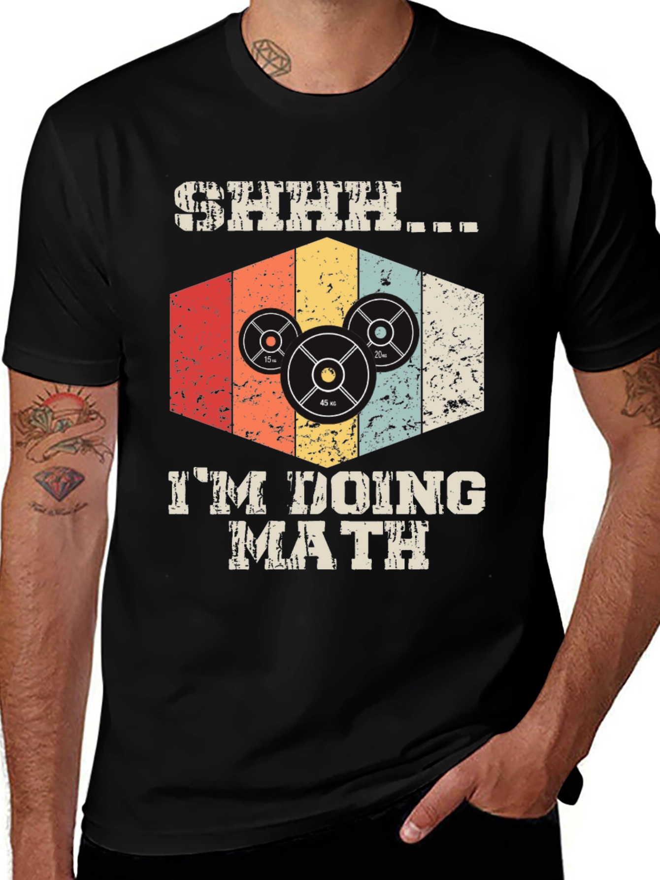 Variant 24 of Weightlifting Math T-Shirt - Gym Workout Apparel