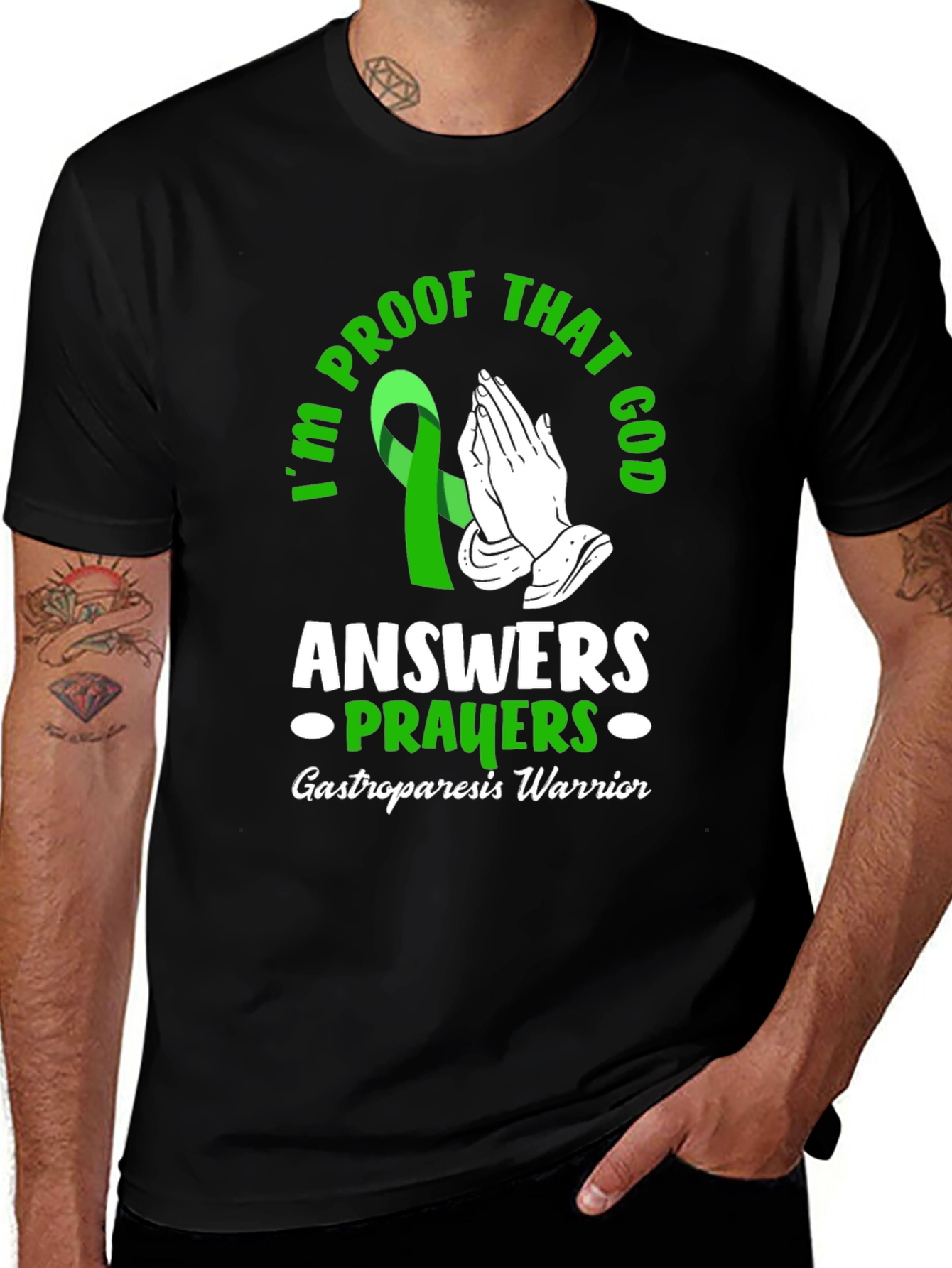 Gastroparesis Warrior Prayer T-Shirt