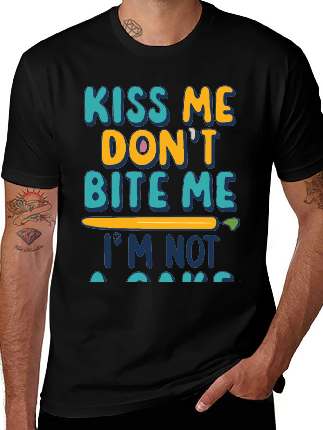 Variant 14 of Kiss Me Don't Bite Me T-Shirt