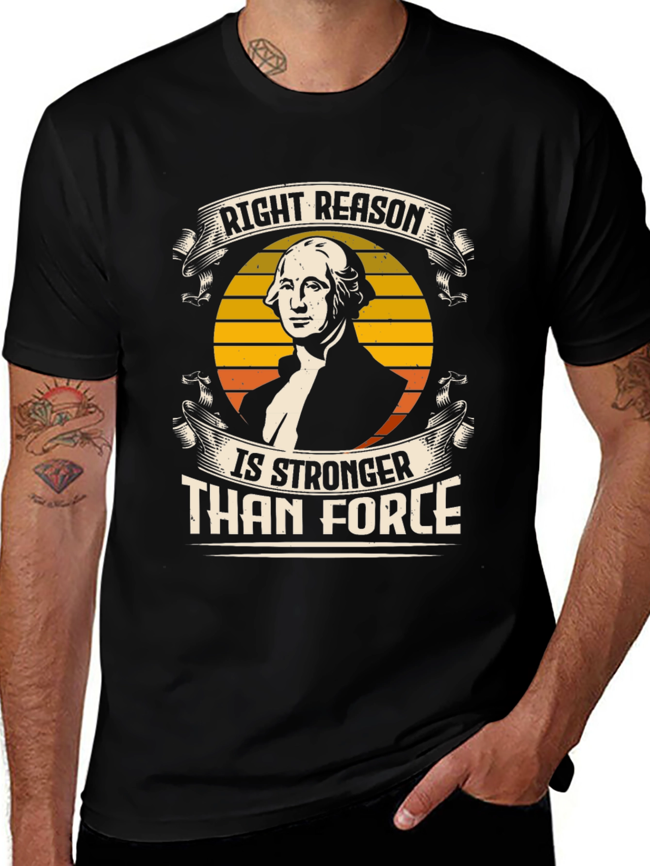 Variant 4 of Right Reason T-Shirt - George Washington