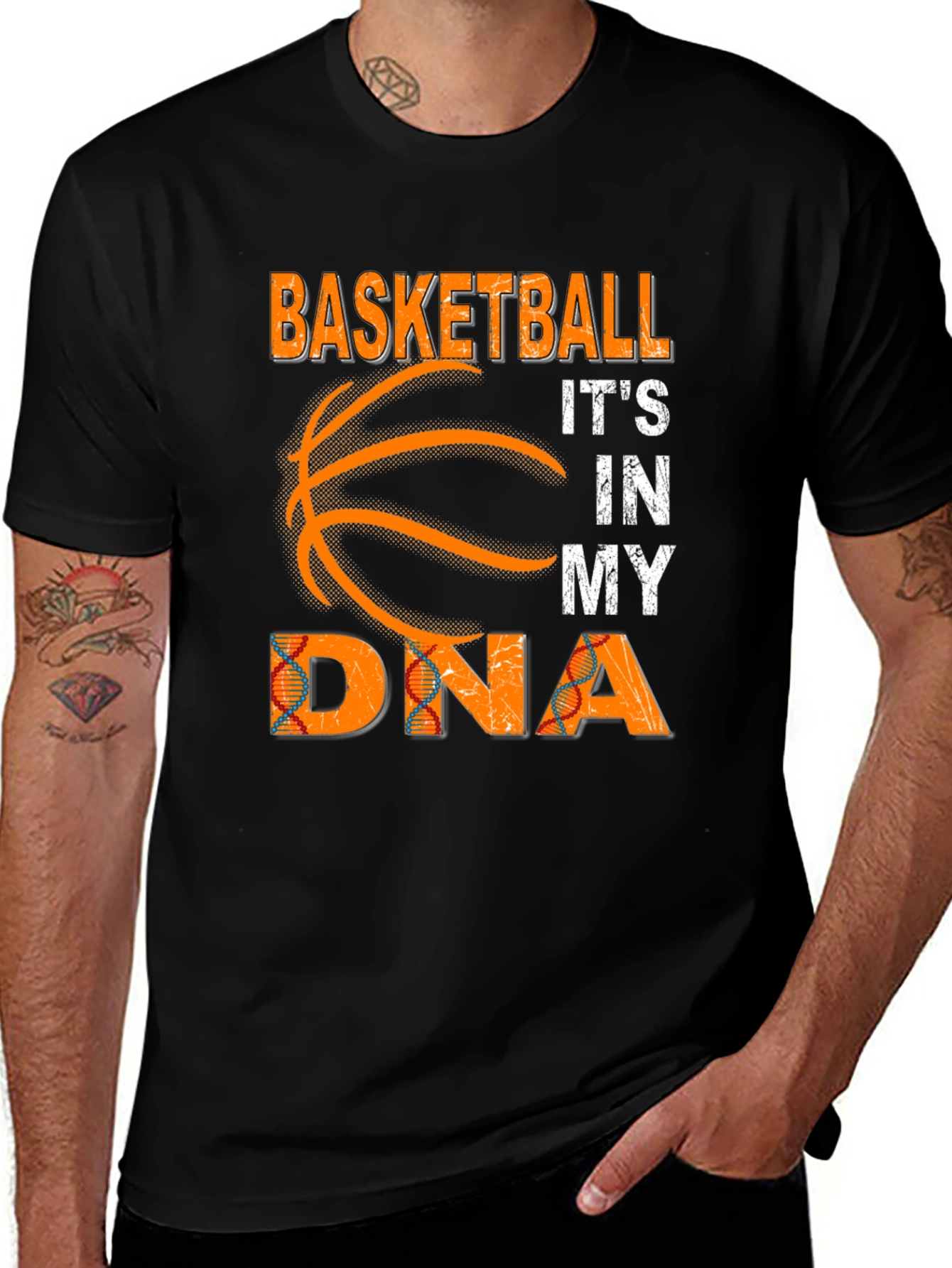 Variant 20 of Basketball It's In My DNA T-Shirt Black