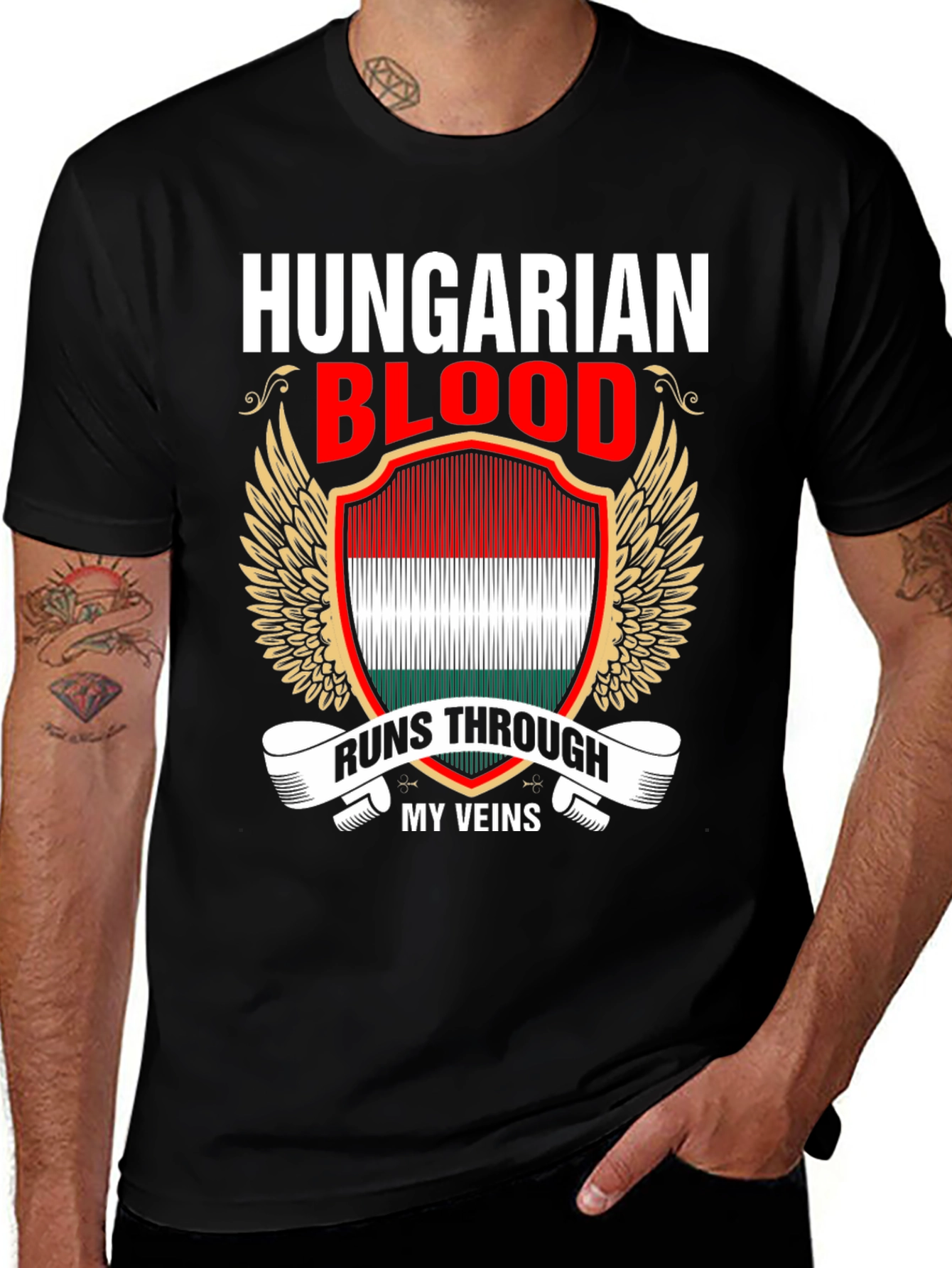 Hungarian Blood Runs Through My Veins T-Shirt