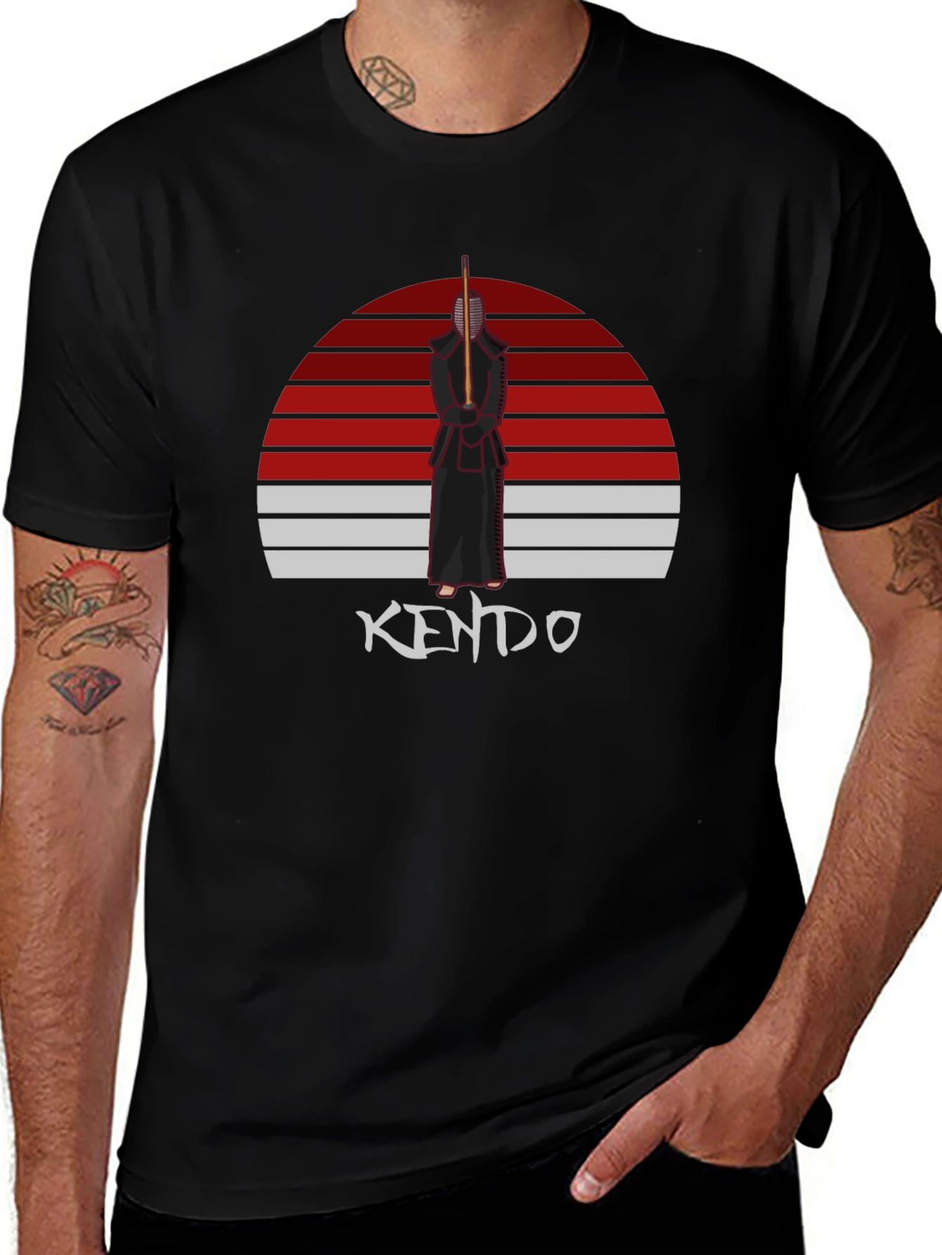 Kendo Sunset T-Shirt - Martial Arts Style