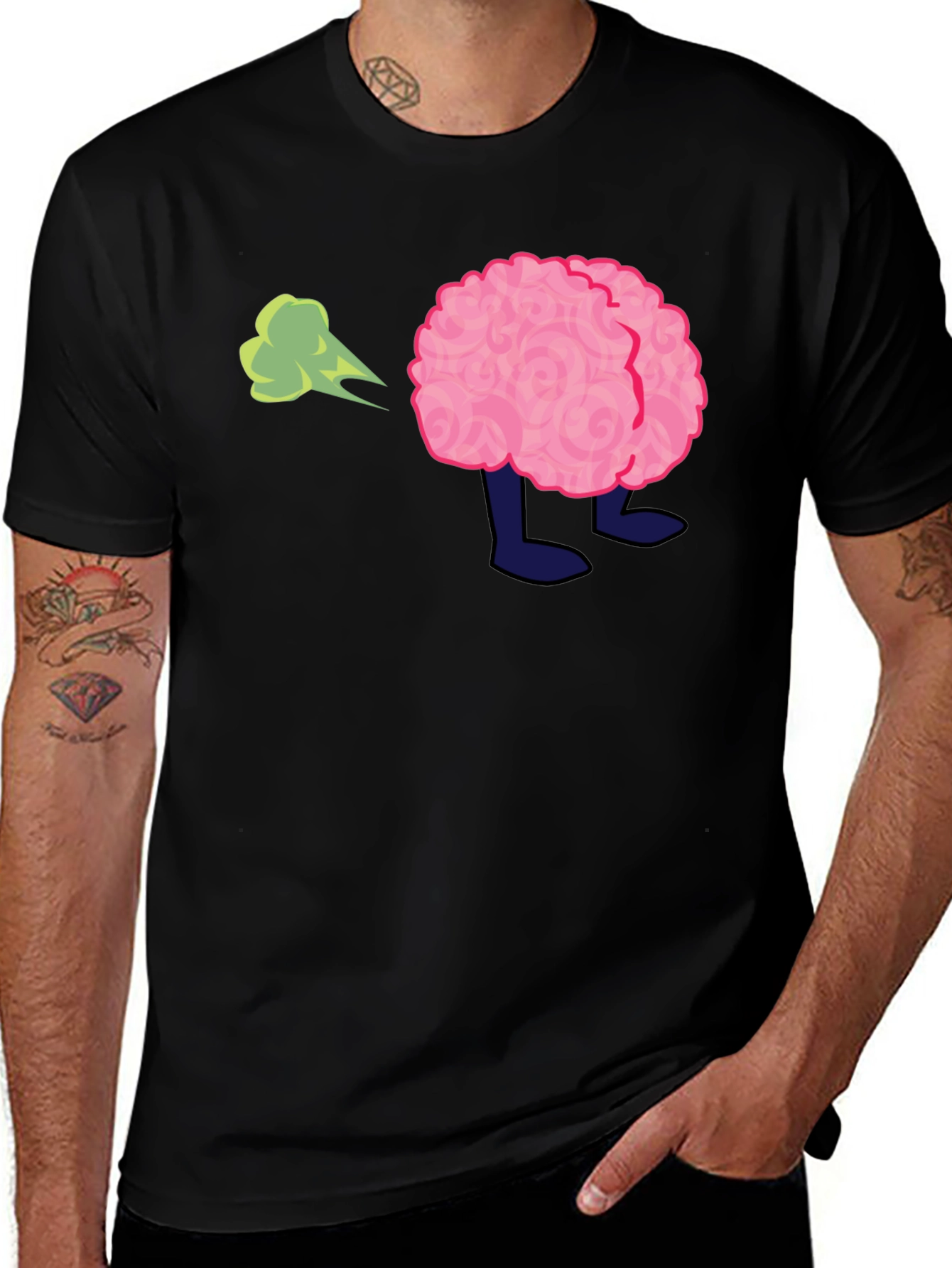 Variant 19 of Funny Brain Fart T-Shirt - Adult Humor Tee