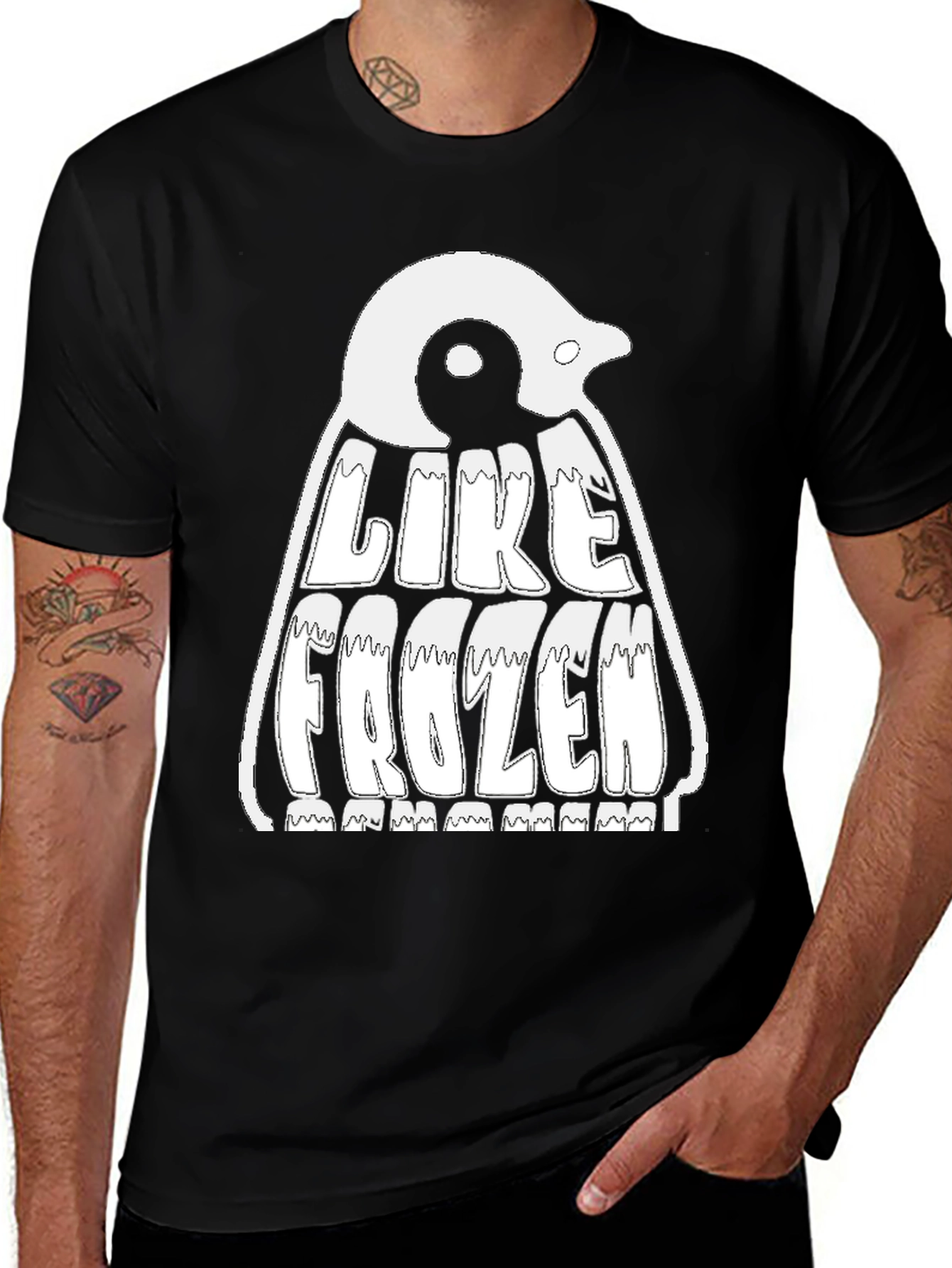 Black Penguin "Like Frozen" Graphic T-Shirt main image