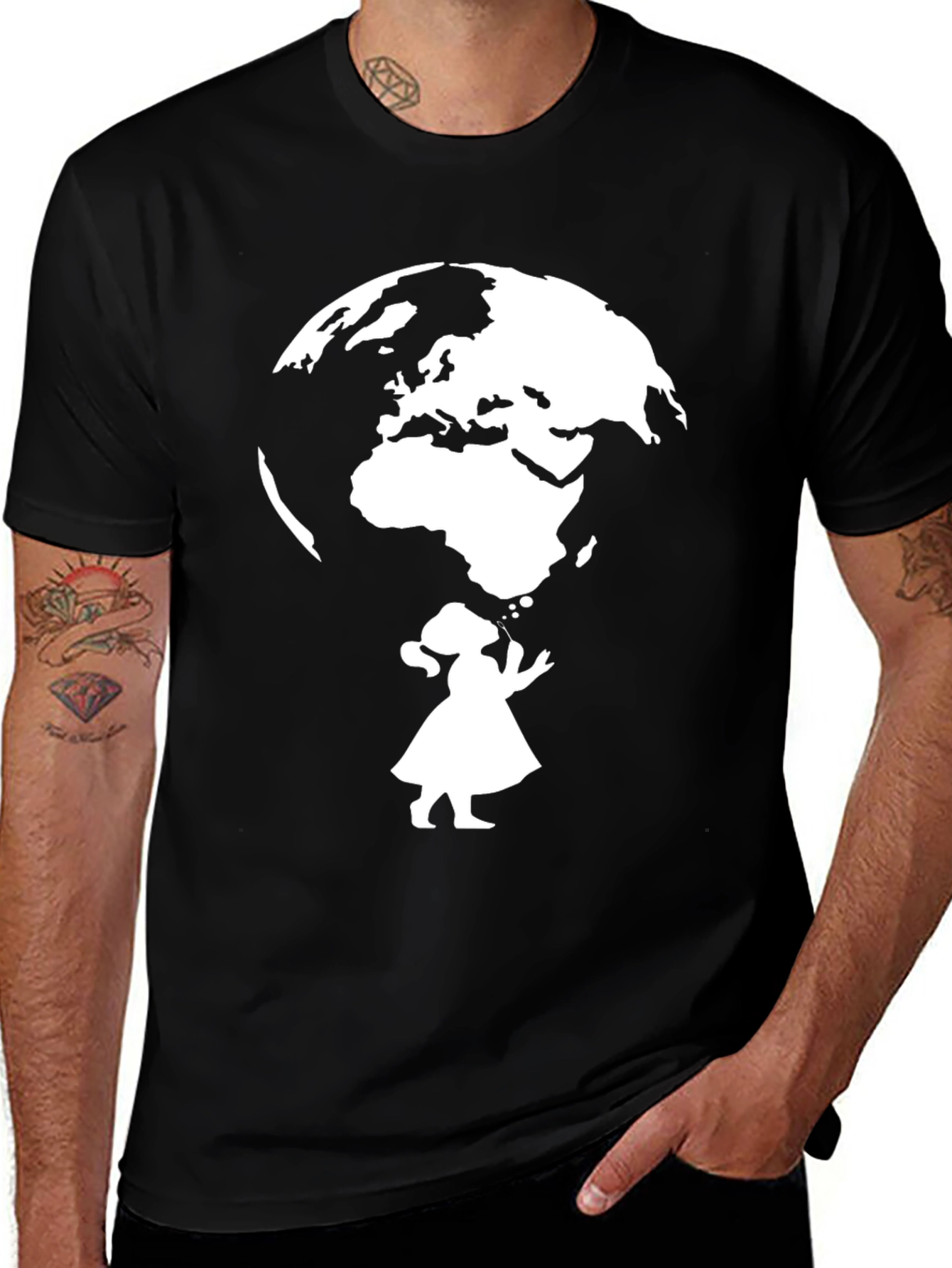 Variant 13 of Globe Graphic Tee - World Peace T-Shirt