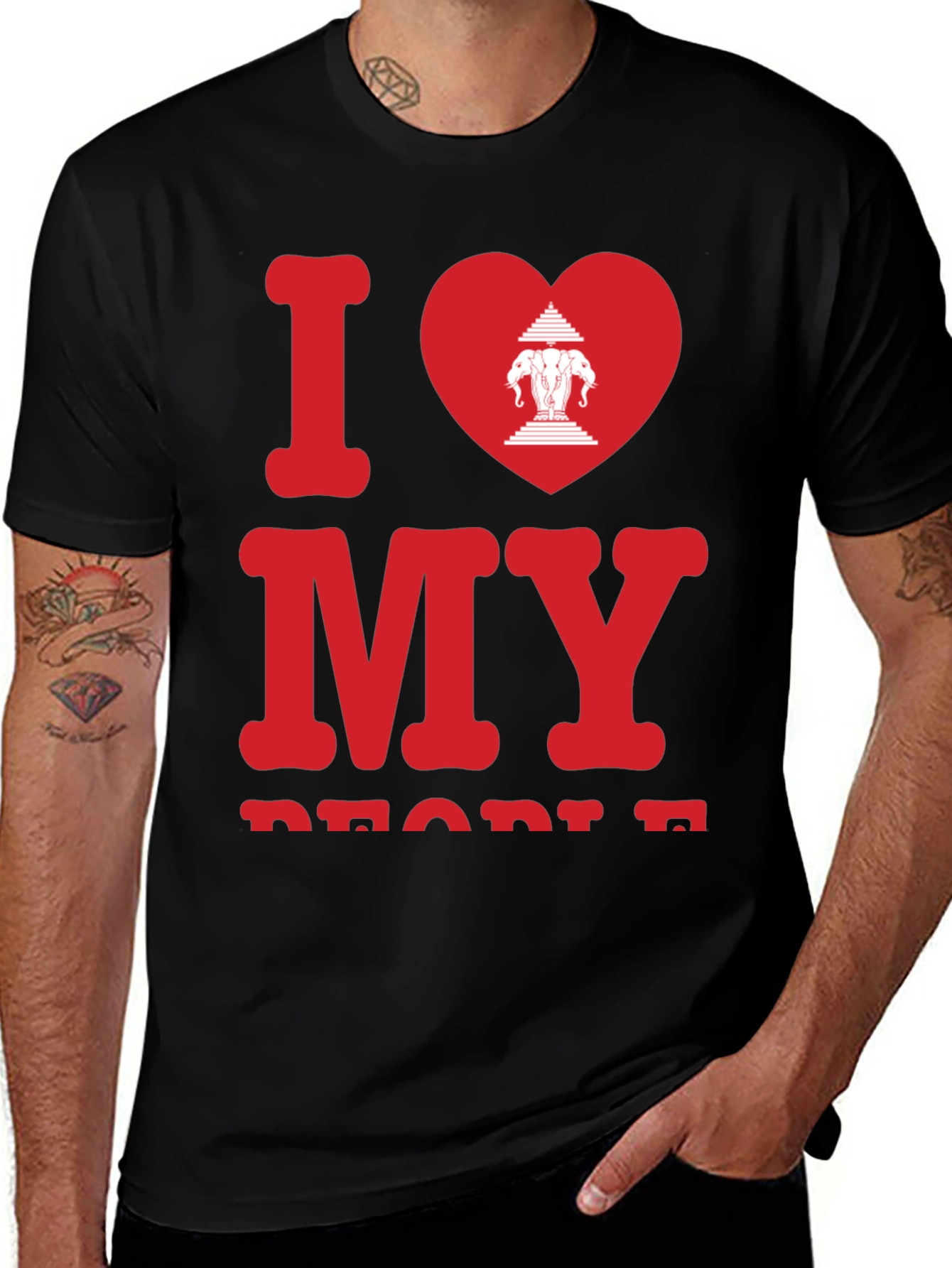 Variant 25 of I Love My People T-Shirt