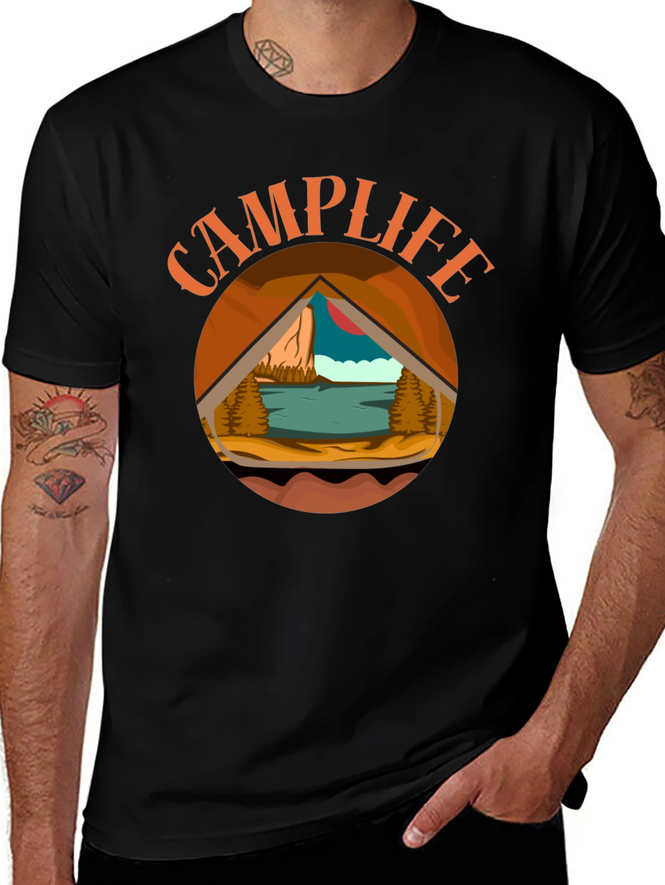 Variant 29 of Camp Life Graphic Tee - Outdoor Adventure Shirt