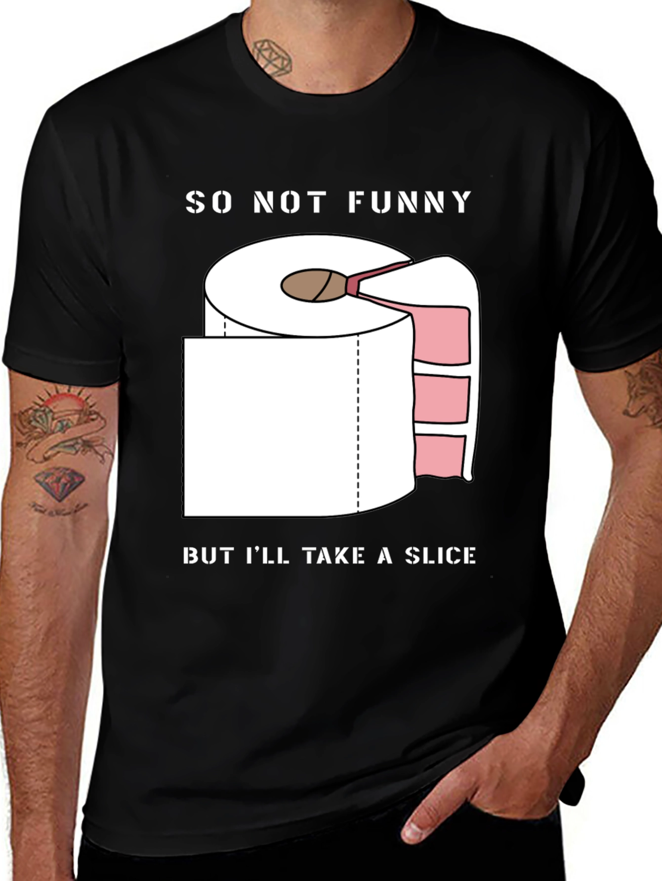 Variant 5 of So Not Funny Toilet Paper T-Shirt