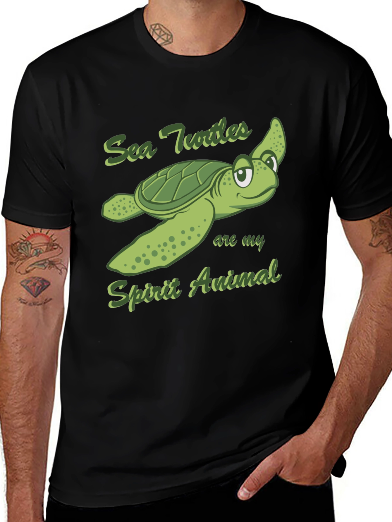 Variant 20 of Sea Turtle Spirit Animal T-Shirt - Unique Graphic Tee