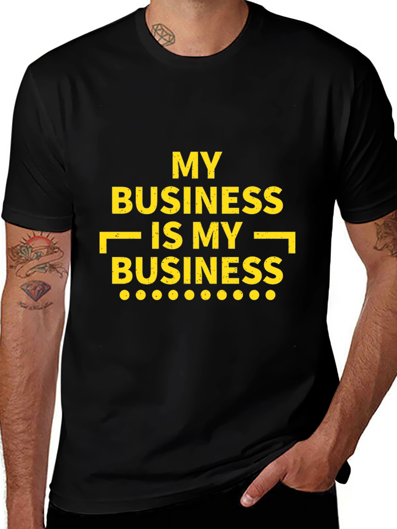 Variant 15 of My Business T-Shirt - Black Casual Tee