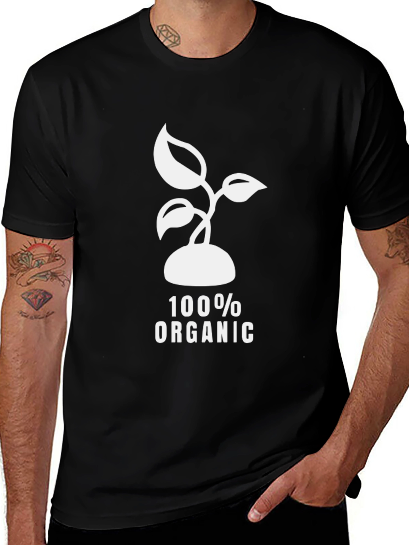 Variant 24 of Organic Cotton T-Shirt - Nature Inspired Design