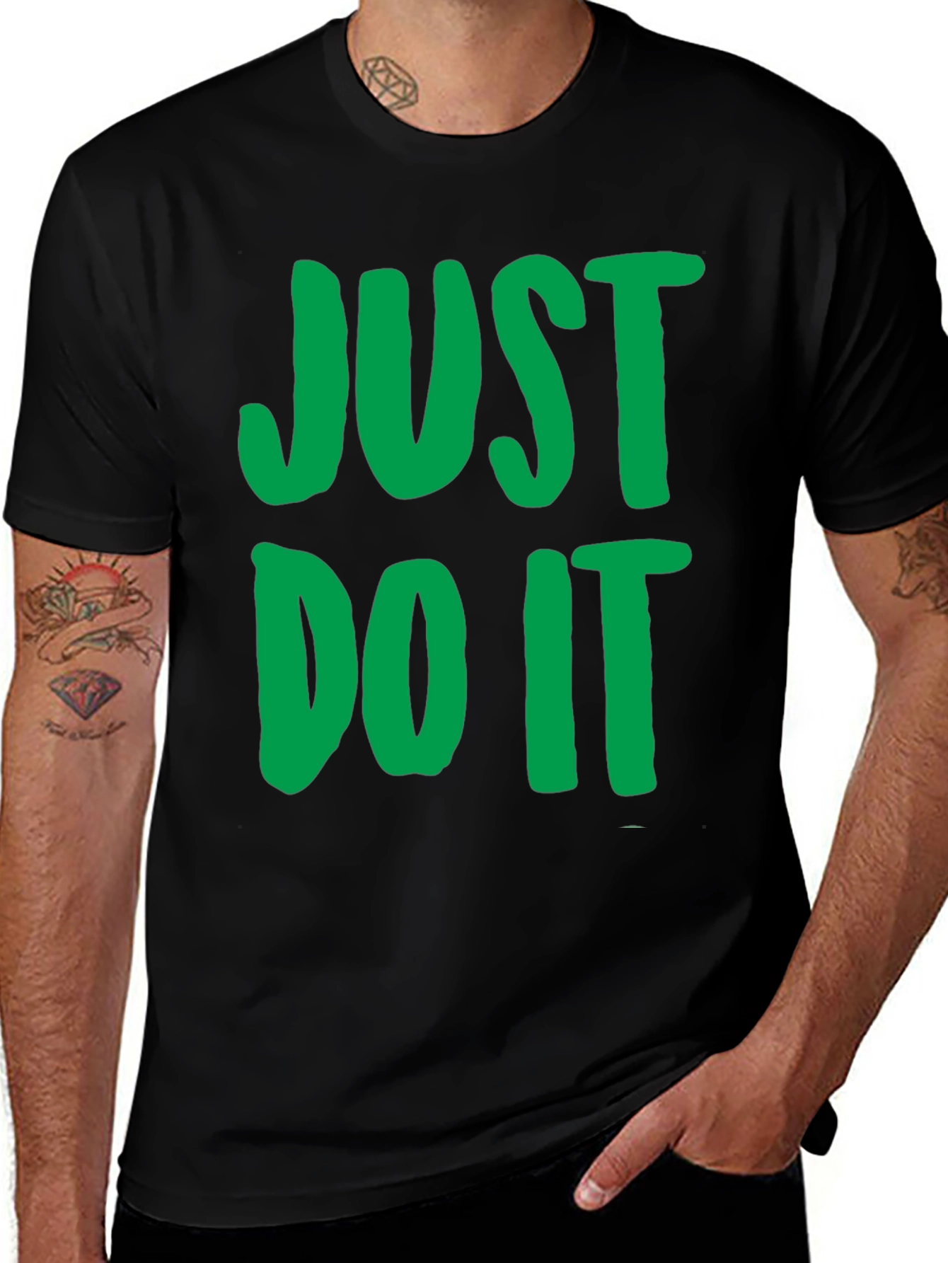 Just Do It Graphic Tee - Black T-Shirt