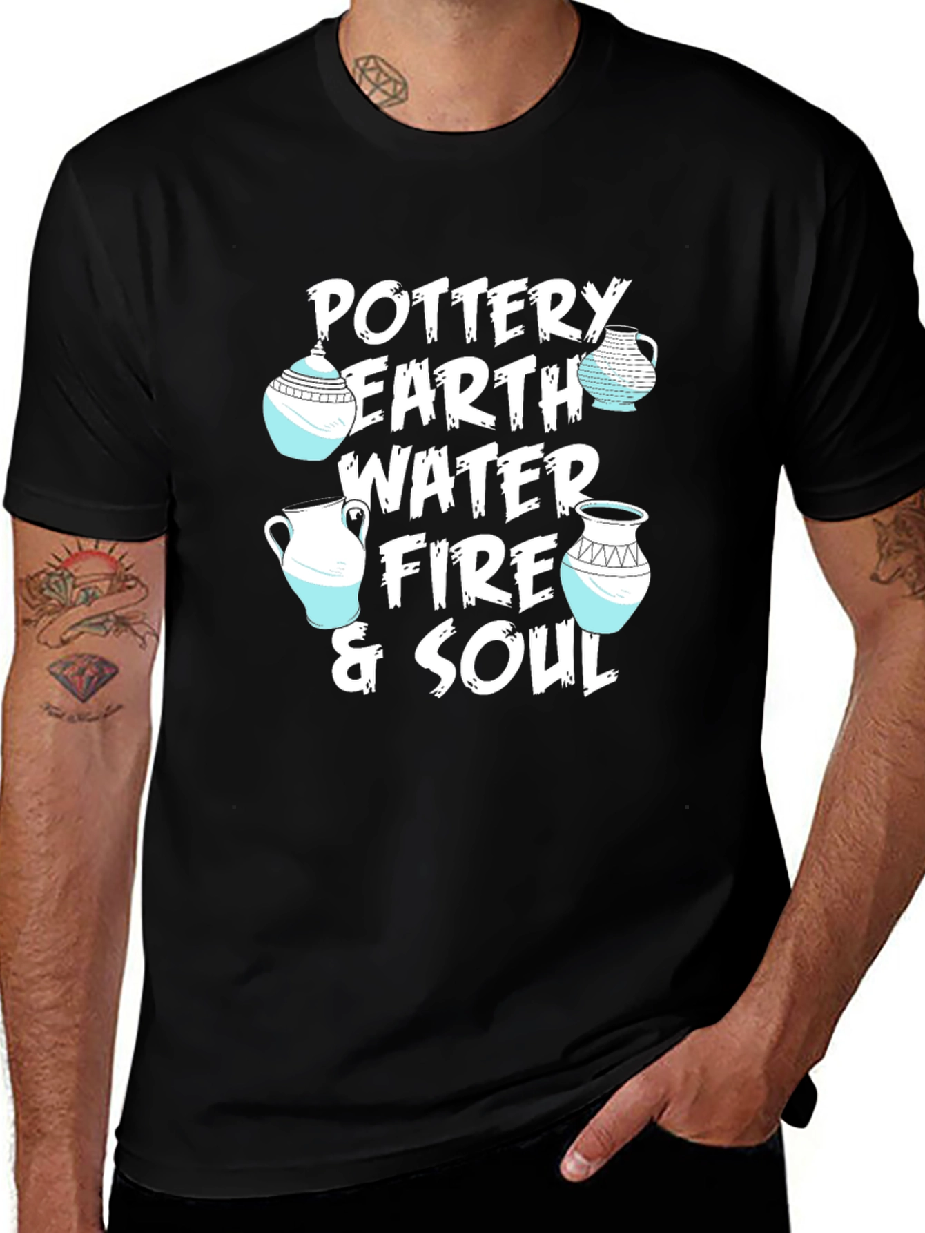 Variant 25 of Pottery Earth Water Fire & Soul Graphic T-Shirt