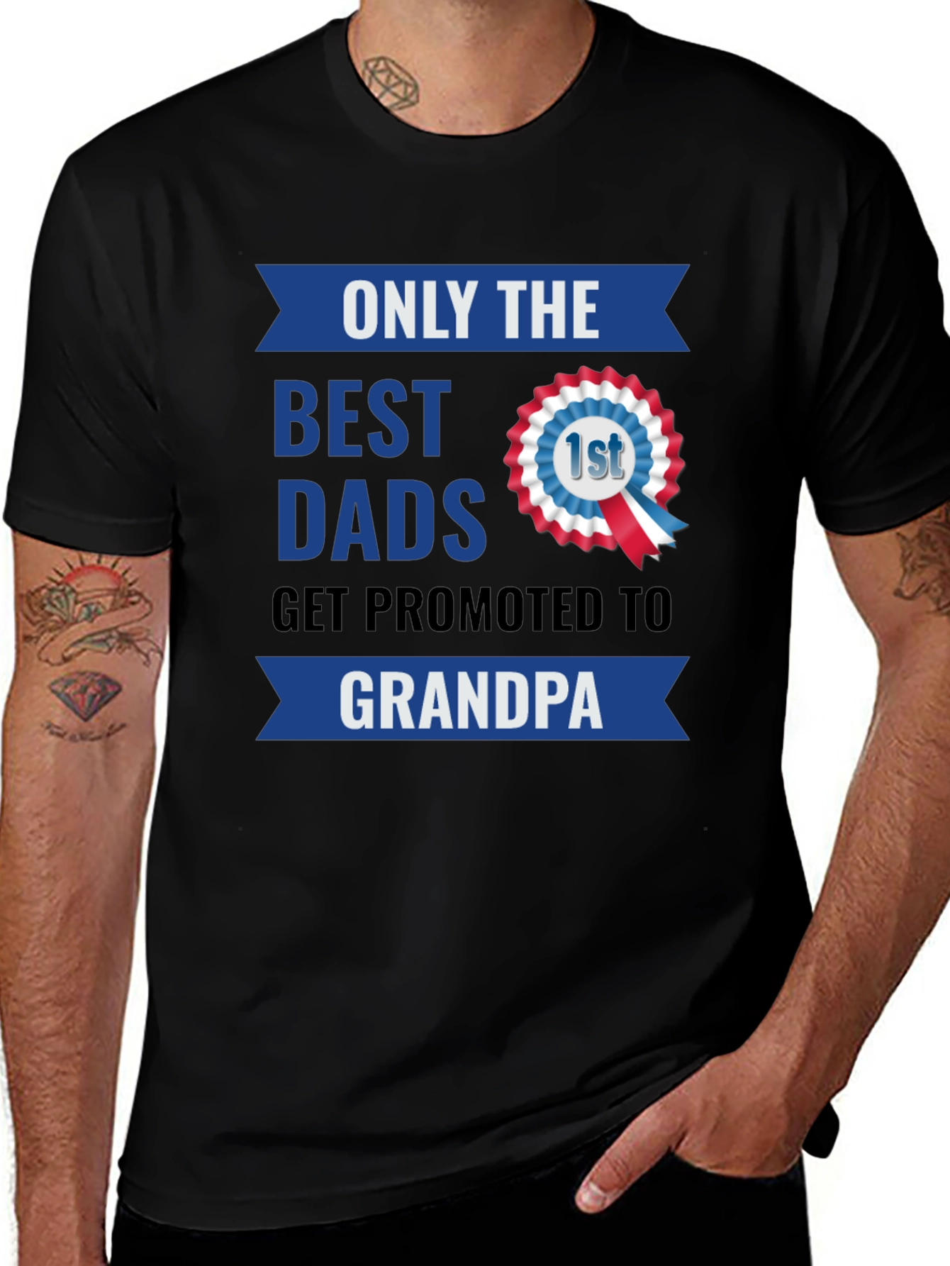 Variant 23 of Best Dads Get Promoted To Grandpa T-Shirt