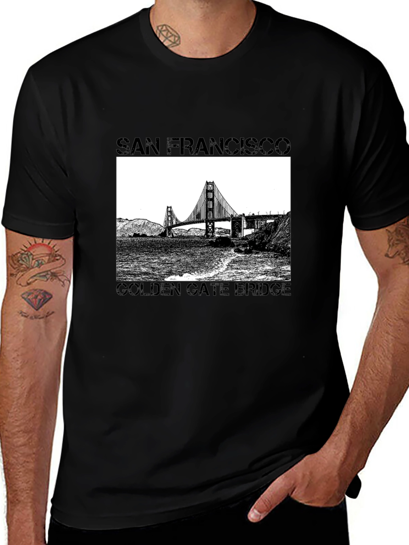 San Francisco Golden Gate Bridge Graphic Tee