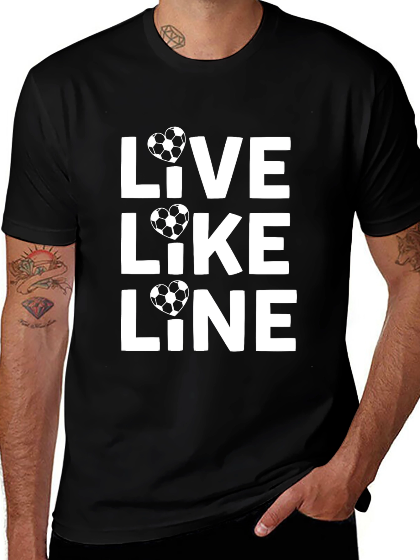 Variant 13 of Live Like Line Soccer T-Shirt